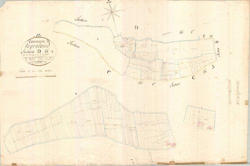 Puyrolland - Section D2 dite du Bourg.