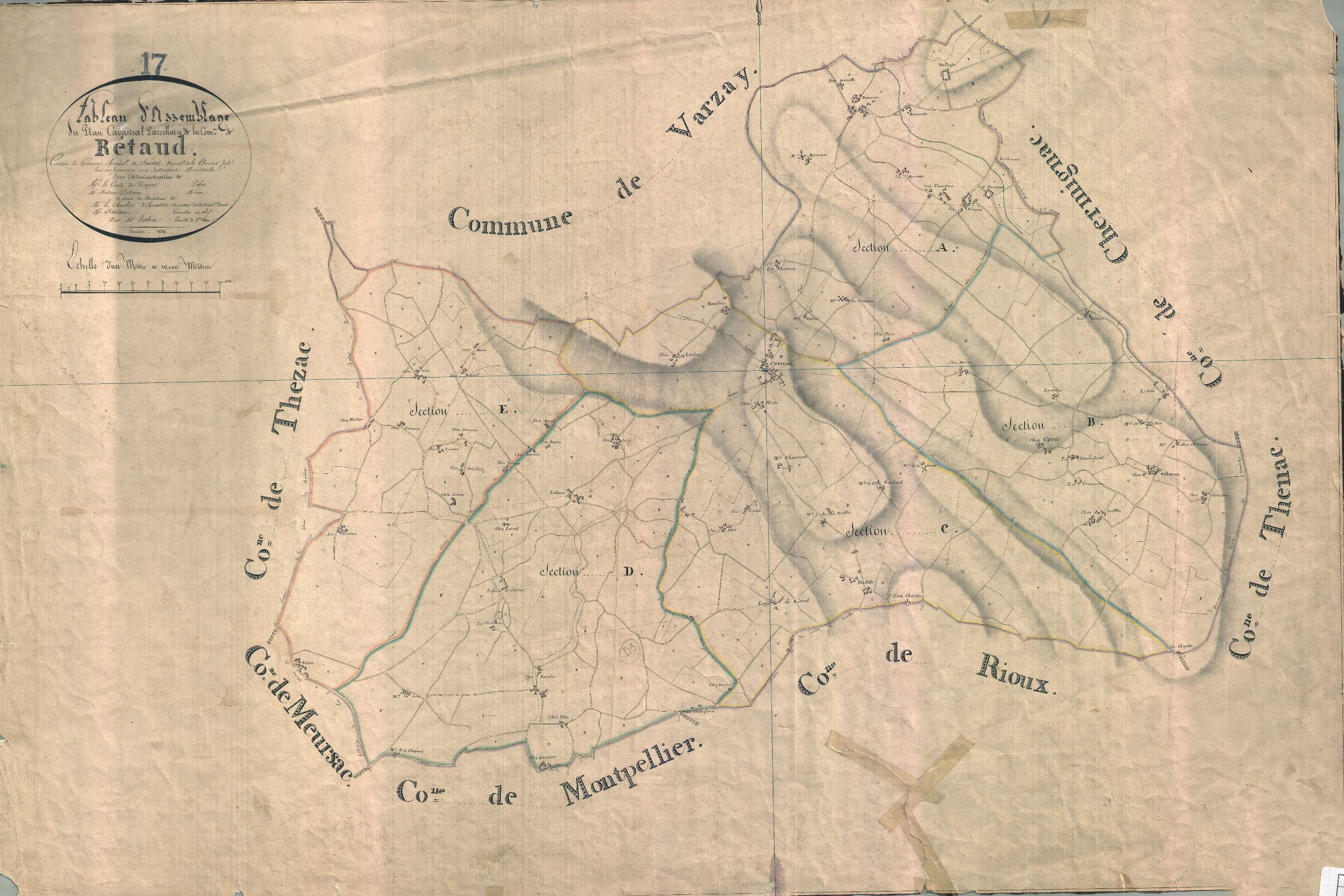 Rétaud - Tableau d'assemblage.