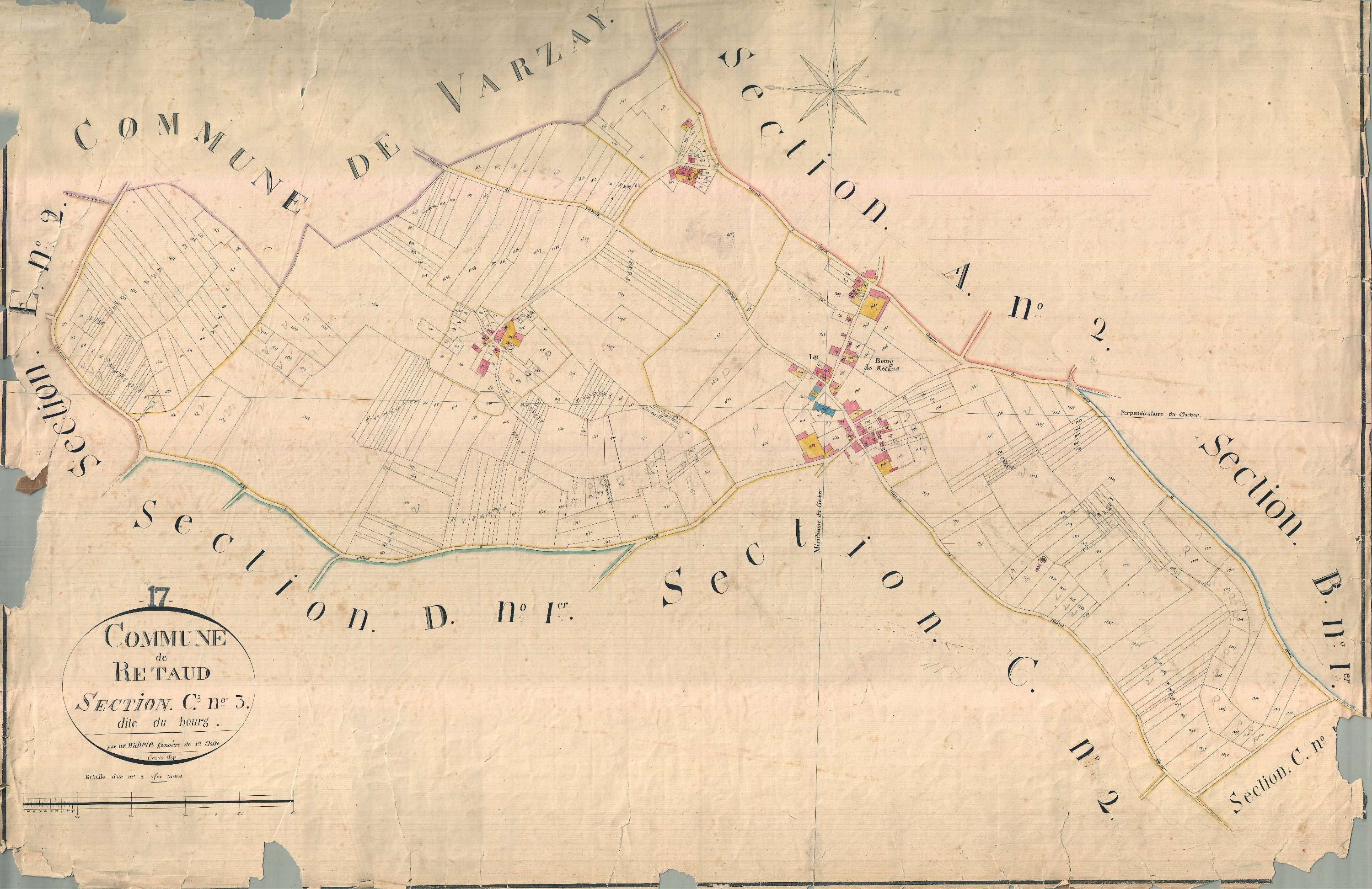 Rétaud - Section C3 dite du Bourg.