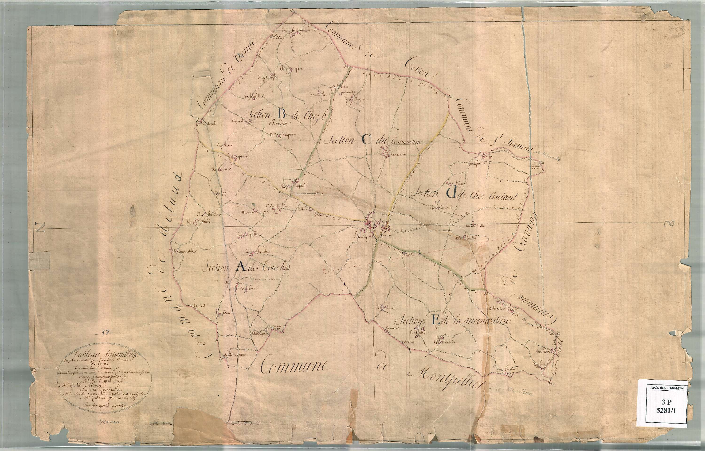 Rioux - Tableau d'assemblage.
