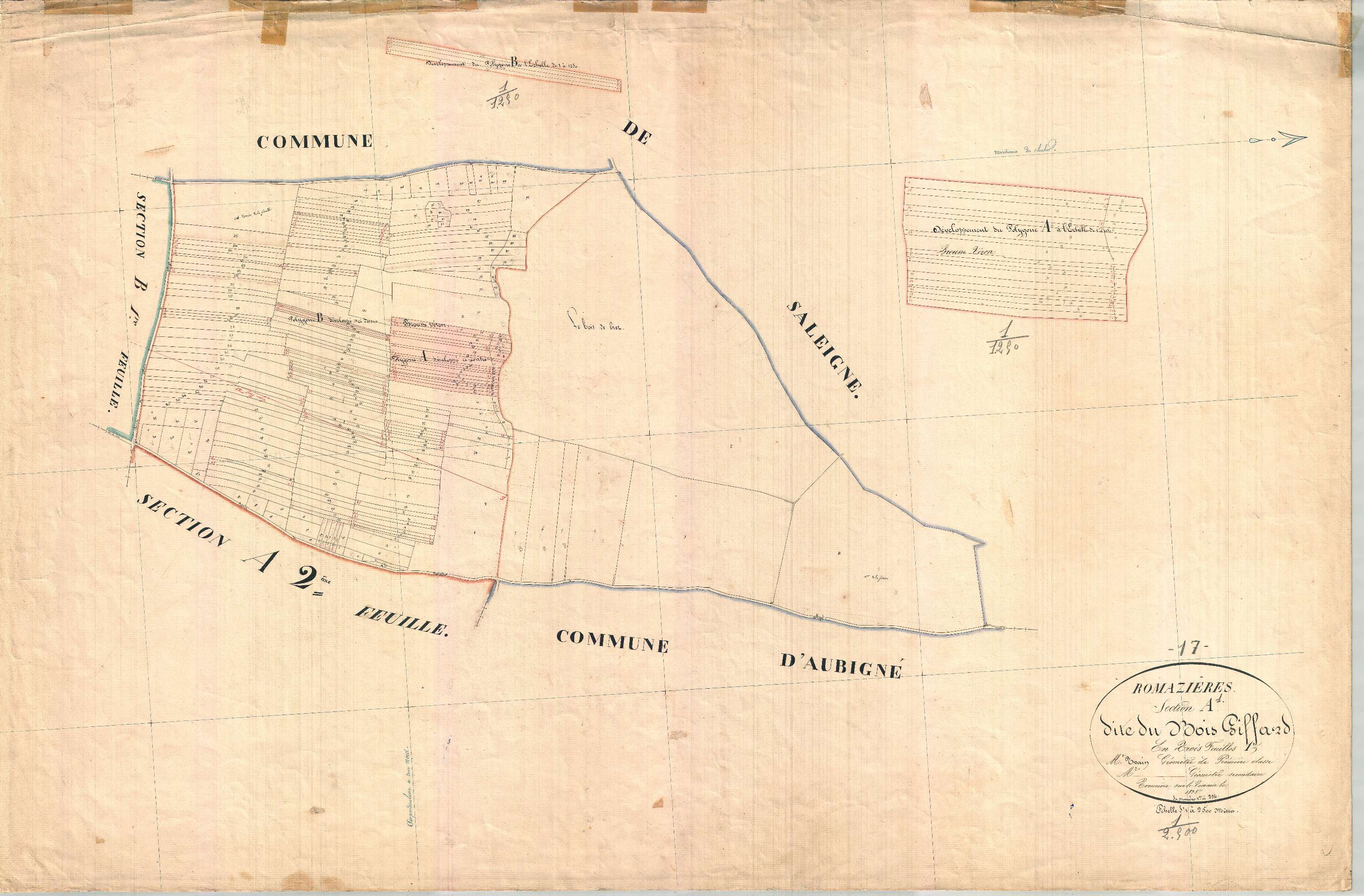 Romazières - Section A1 dite du Bois Giffard.
