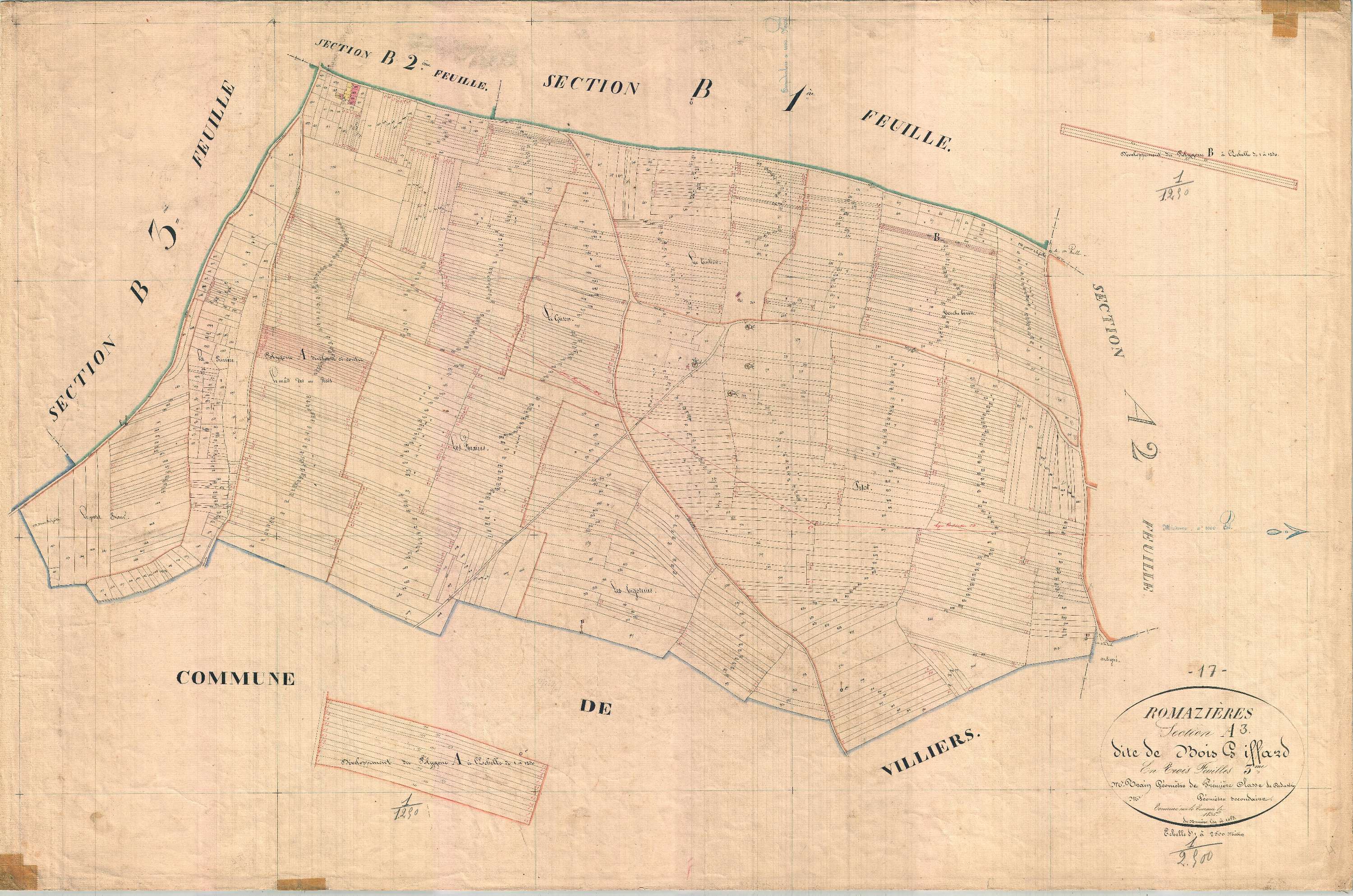Romazières - Section A3 dite du Bois Giffard.