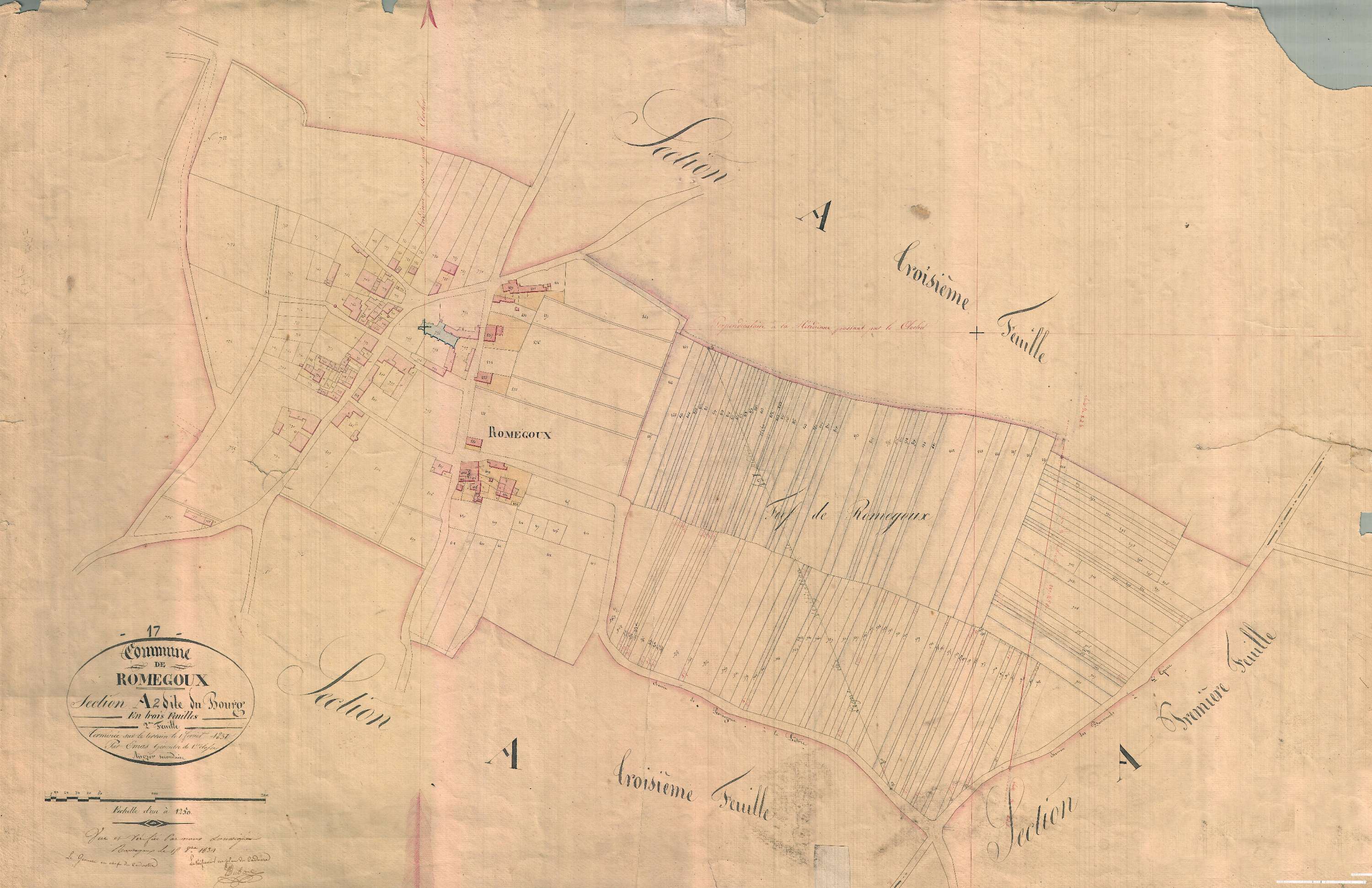 Romegoux - Section A2 dite du Bourg.