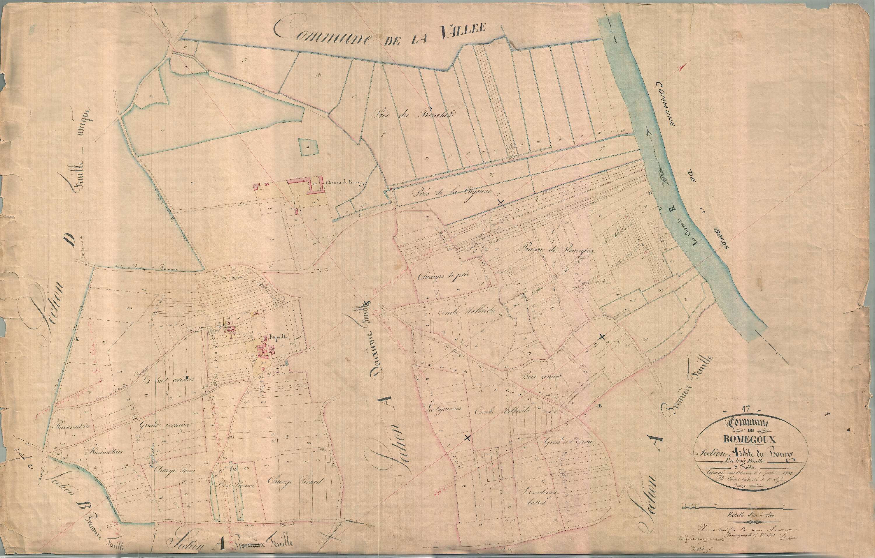 Romegoux - Section A3 dite du Bourg.