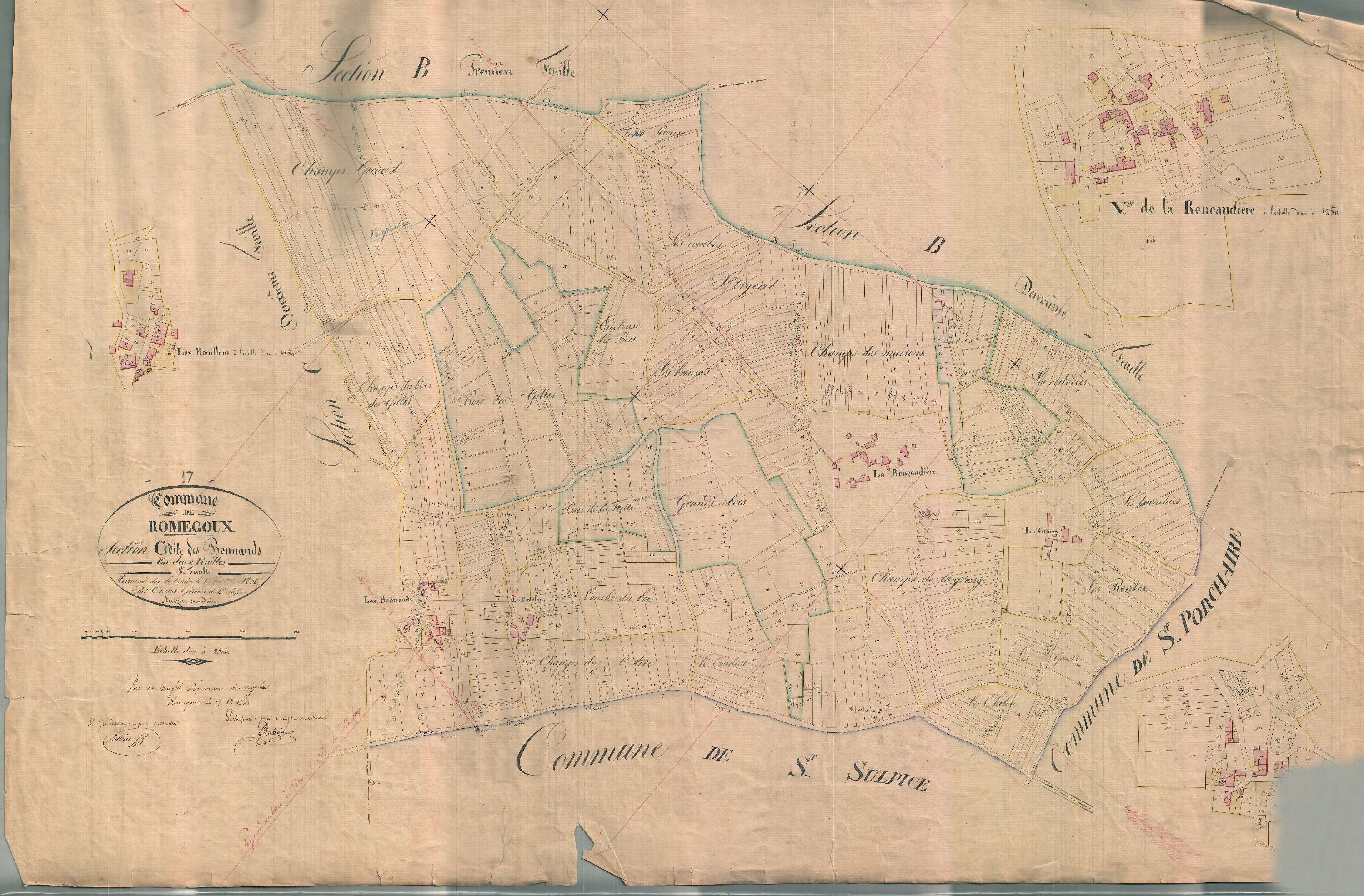 Romegoux - Section C1 dite des Bonnauds.