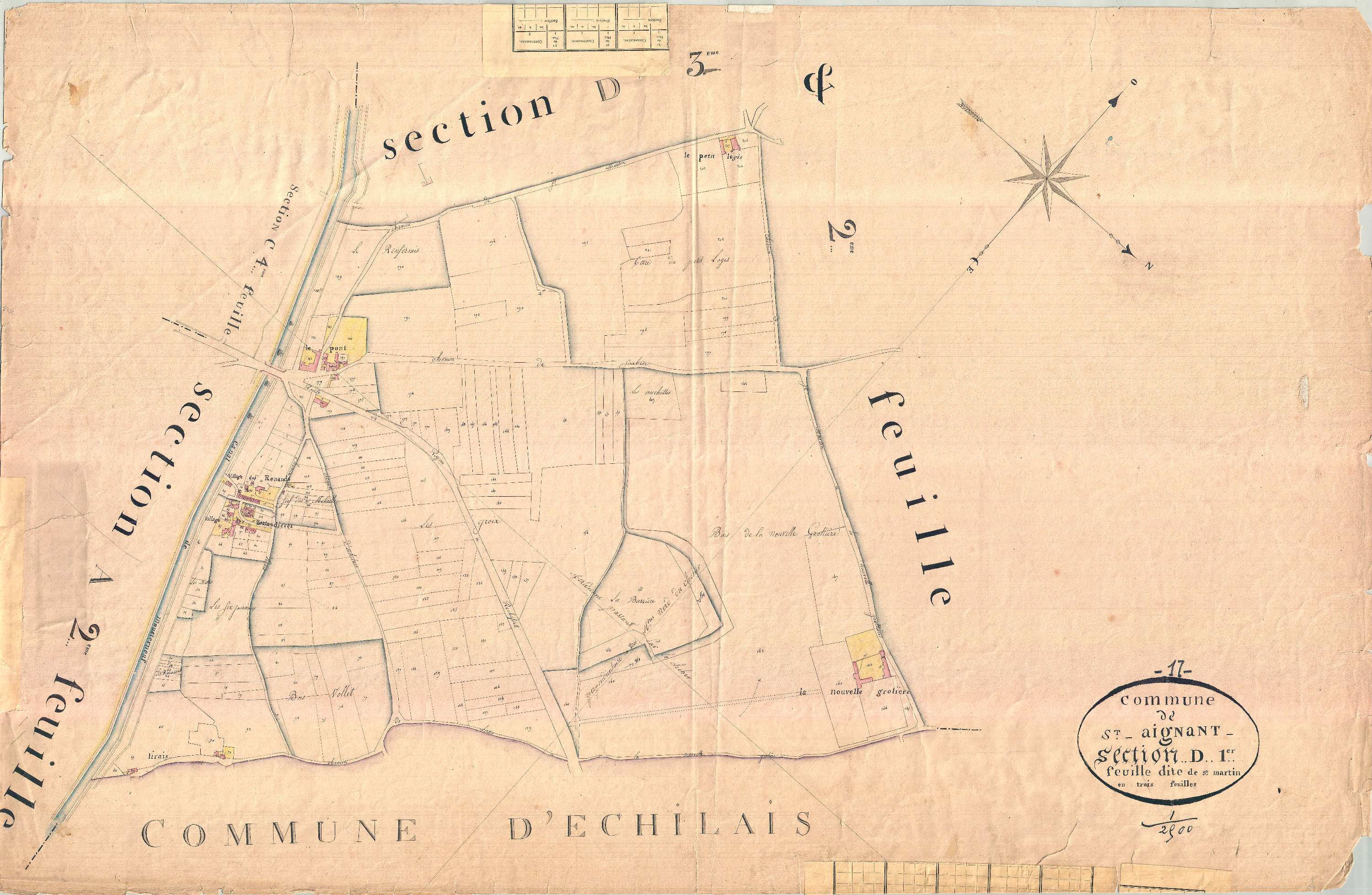 Saint-Agnant - Section D1 dite de Saint-Martin.