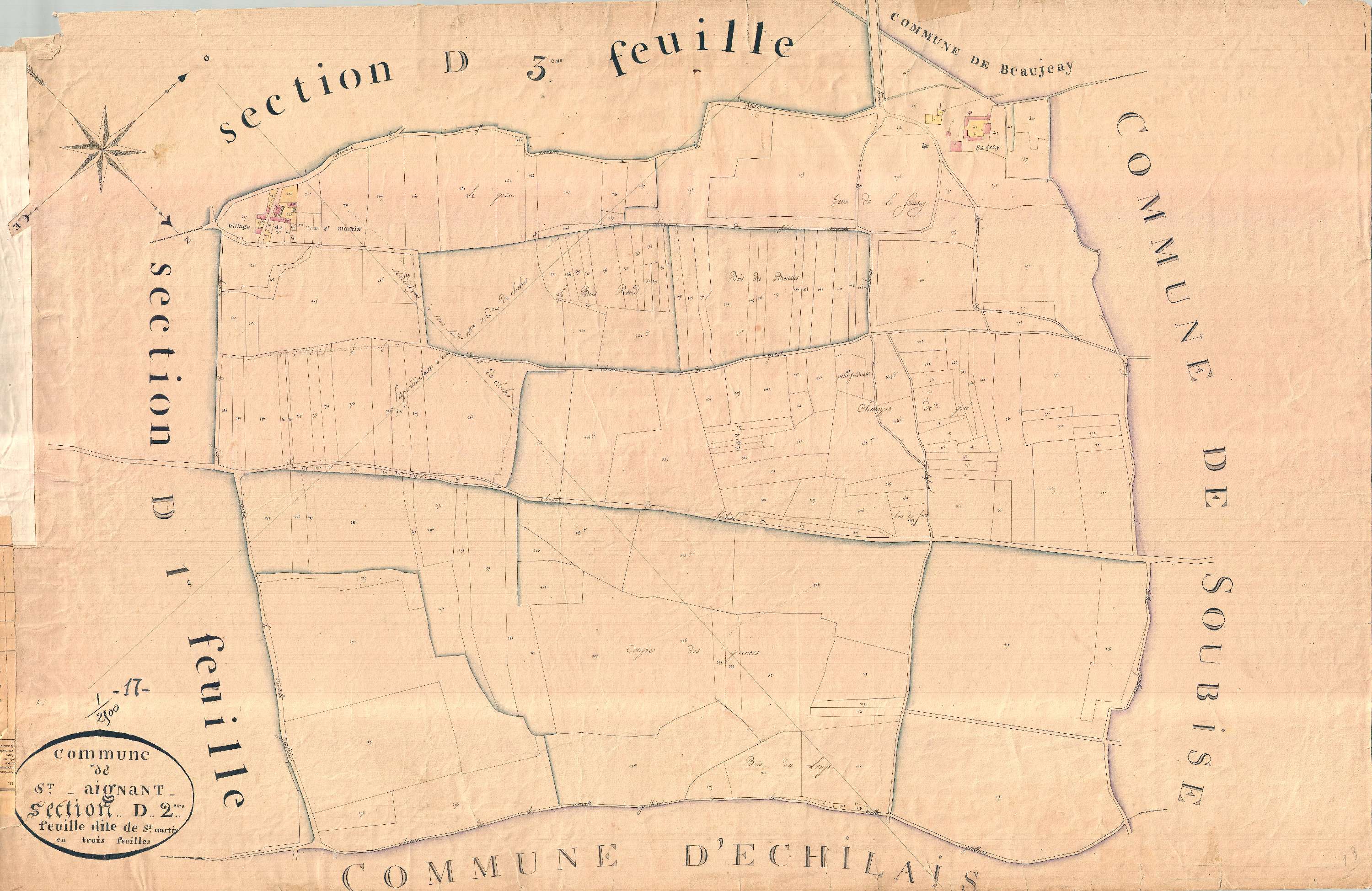Saint-Agnant - Section D2 dite de Saint-Martin.