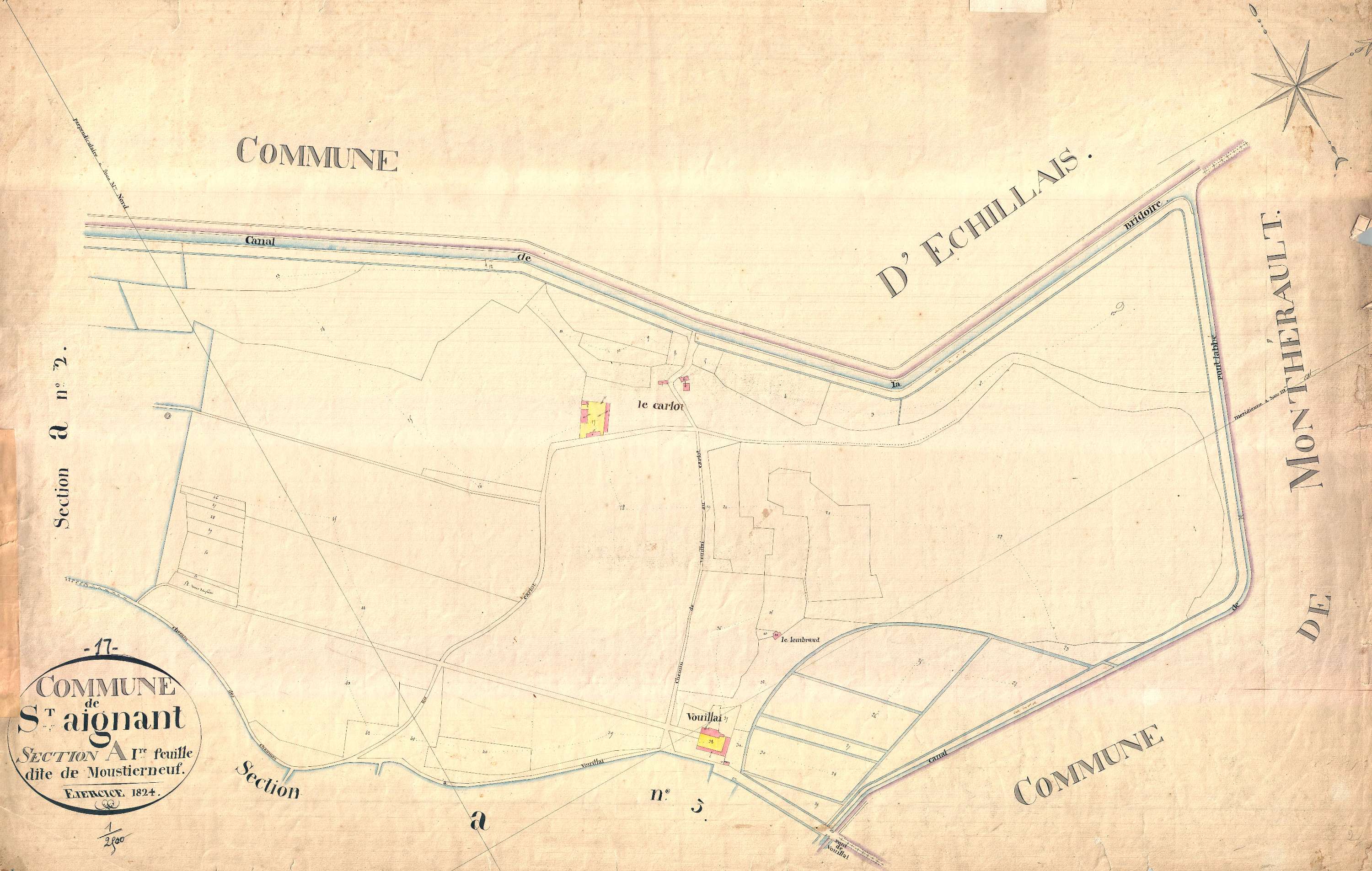 Saint-Agnant - Section A1 dite de Montierneuf.