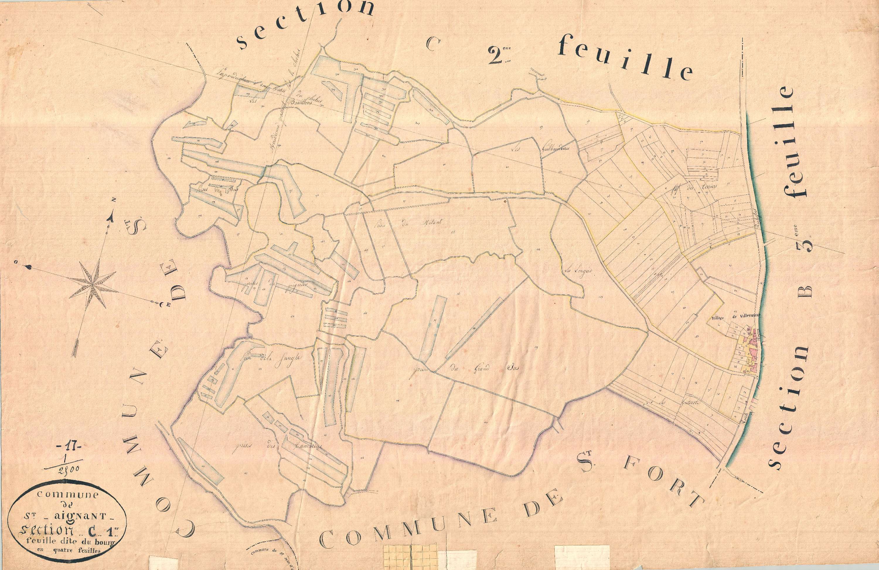 Saint-Agnant - Section C1 dite du Bourg.