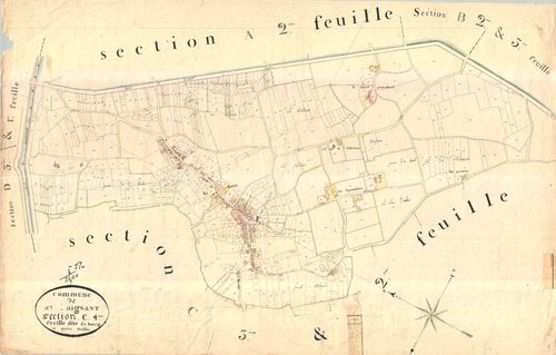 Saint-Agnant - Section C4 dite du Bourg.