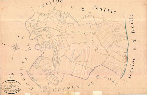 Saint-Agnant - Section C1 dite du Bourg.