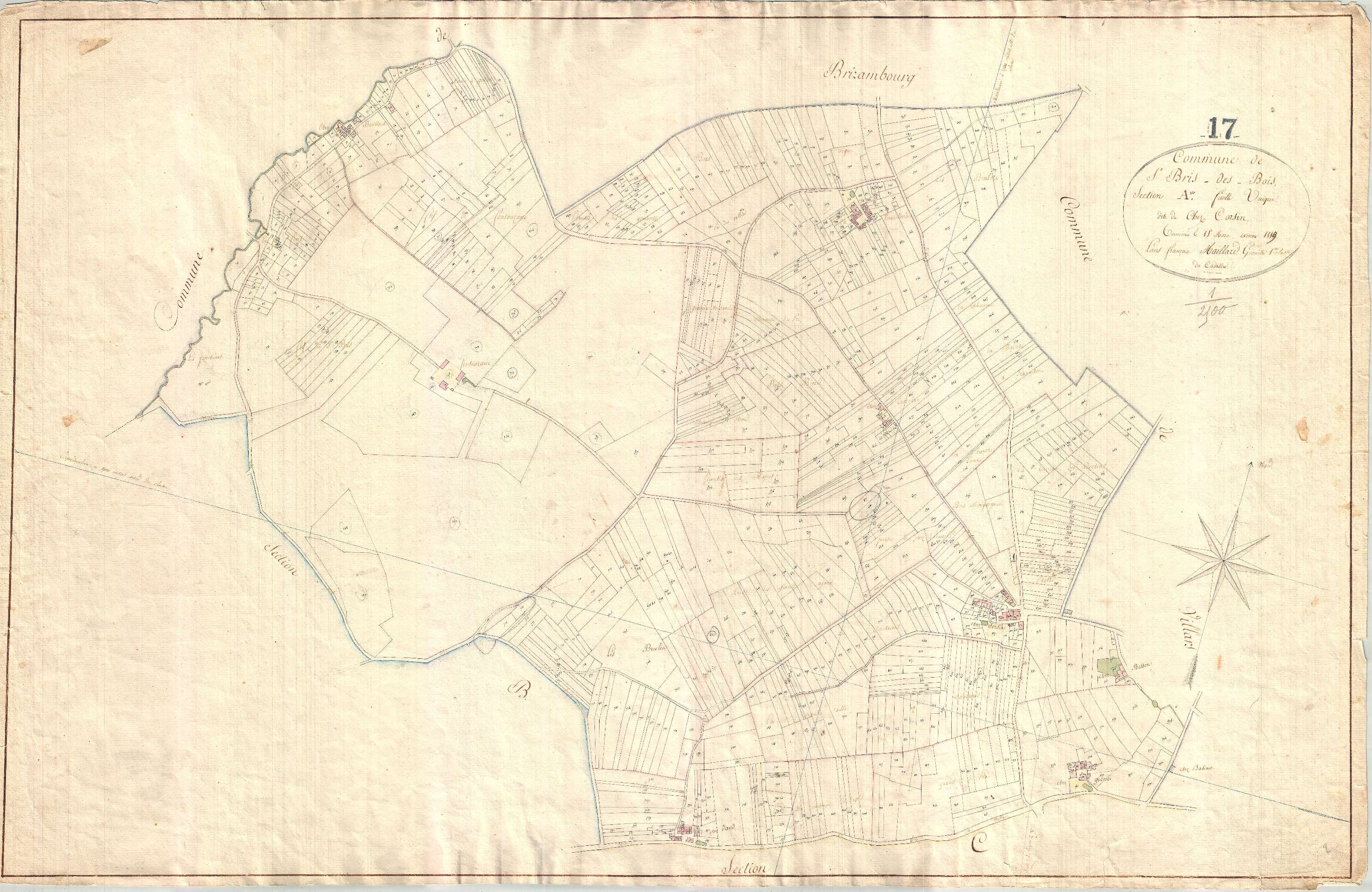 Saint-Bris-des-Bois - Section Au dite de Chez Corsin.