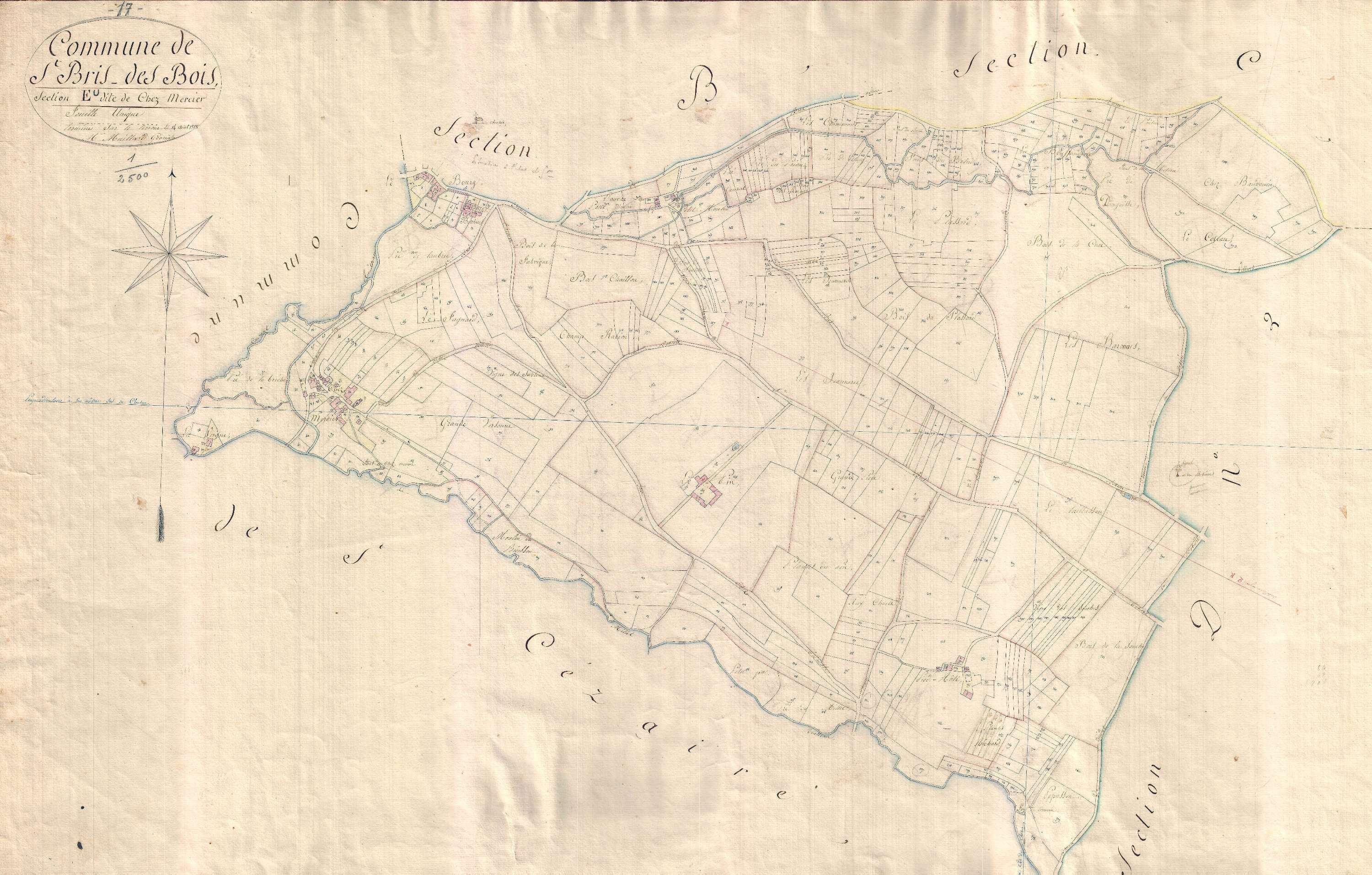 Saint-Bris-des-Bois - Section Eu dite de Chez Mercier.