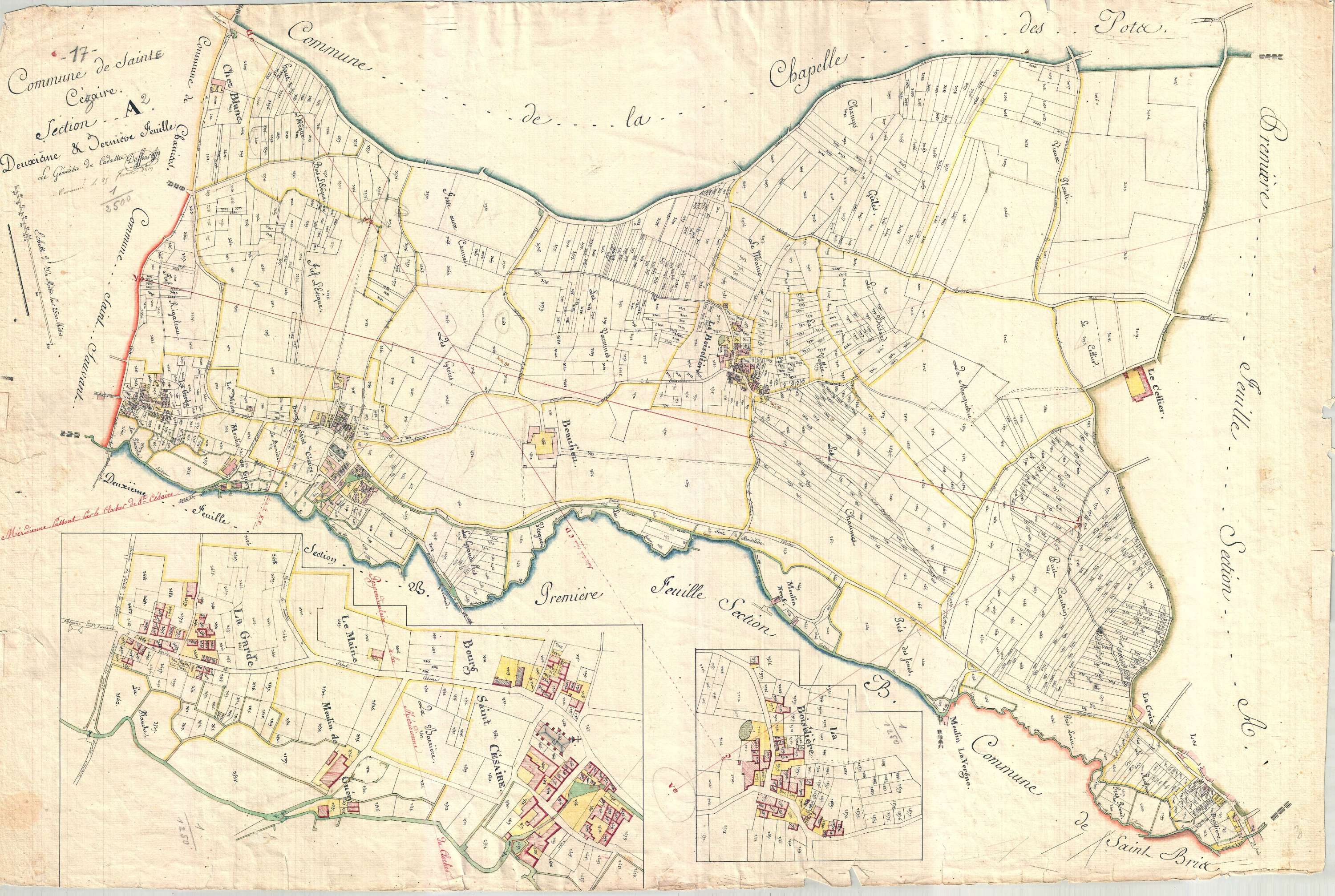 Saint-Césaire - Section A2 dite du Bourg.