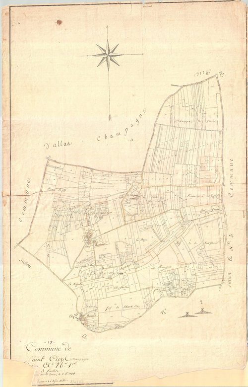 Saint-Ciers-Champagne - Section A1 (sans nom).