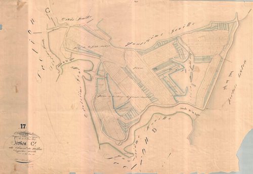 Saint-Clément-des-Baleines - Section C5 dite du Chenal du Milieu. [document en très mauvais état]