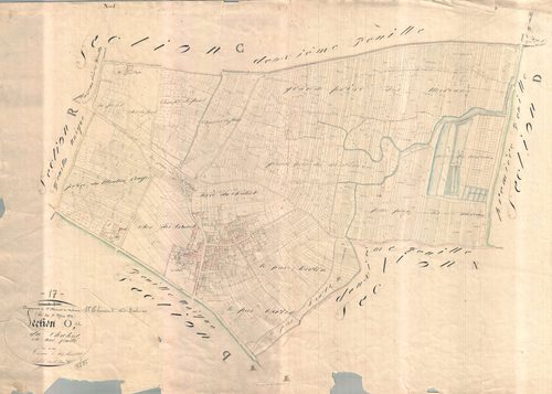 Saint-Clément-des-Baleines - Section O dite du Chabot. [document en très mauvais état]