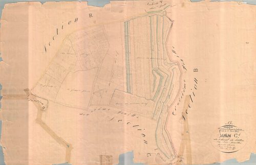 Saint-Clément-des-Baleines - Section C1 dite du Chenal du Milieu. [document en très mauvais état]