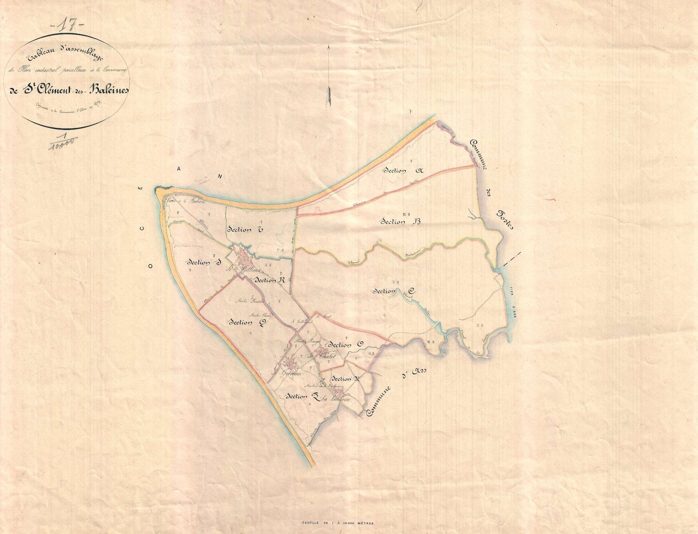 Saint-Clément-des-Baleines - Tableau d'assemblage. [document en très mauvais état]