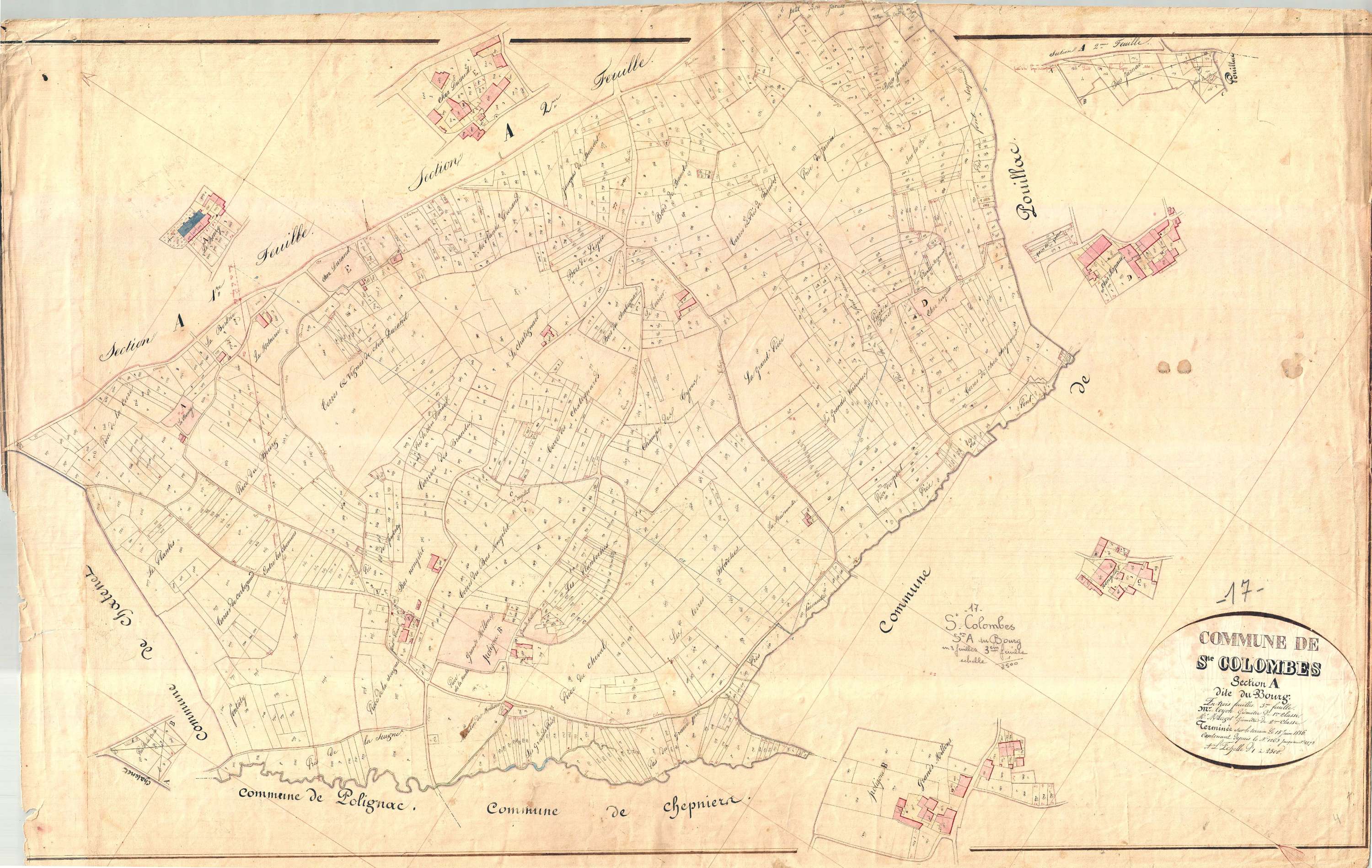 Sainte-Colombe - Section A3 dite du Bourg.