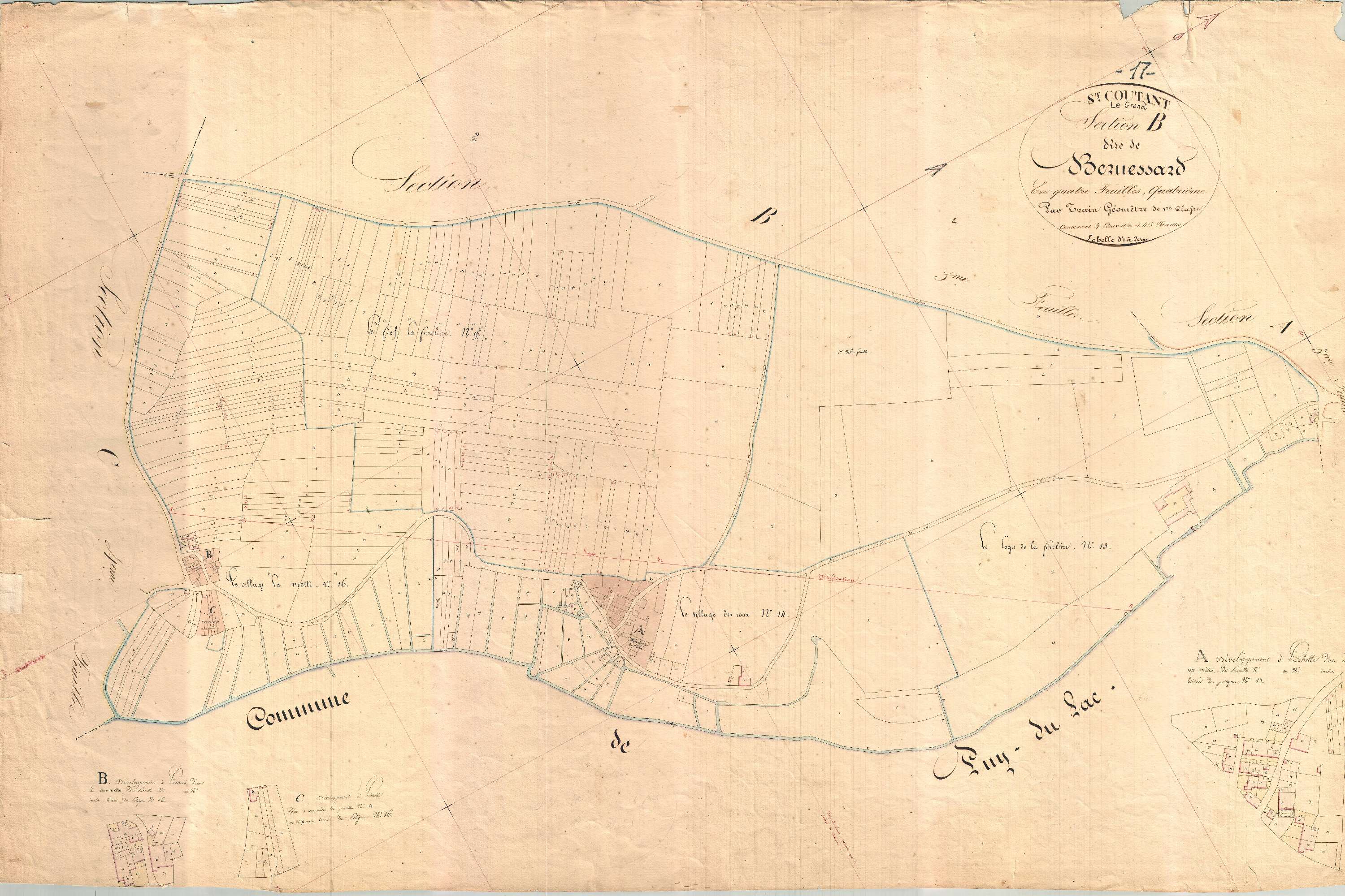 Saint-Coutant-le-Grand - Section B4 dite de Bernessard.