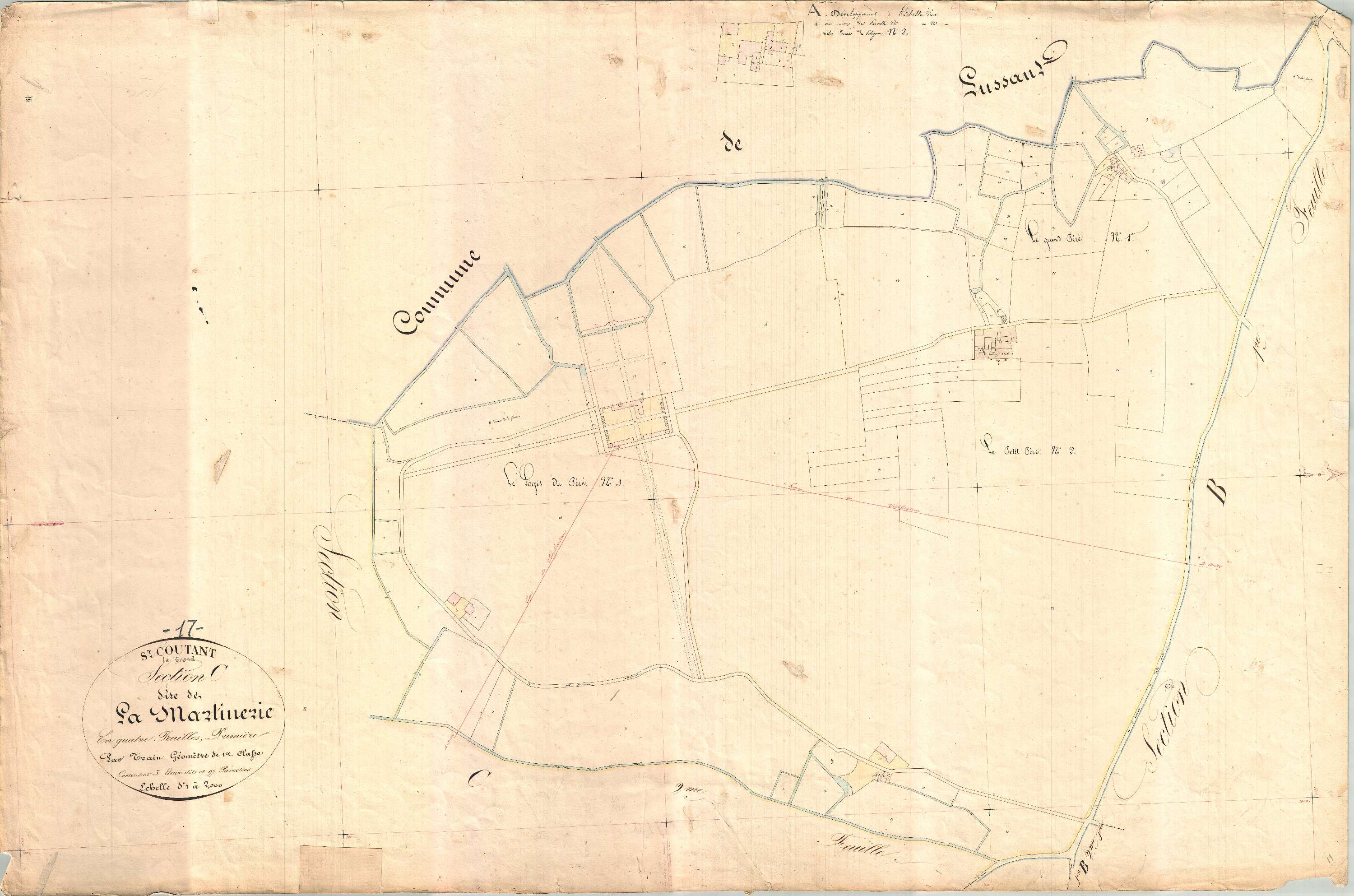 Saint-Coutant-le-Grand - Section C1 dite de La Martinière.