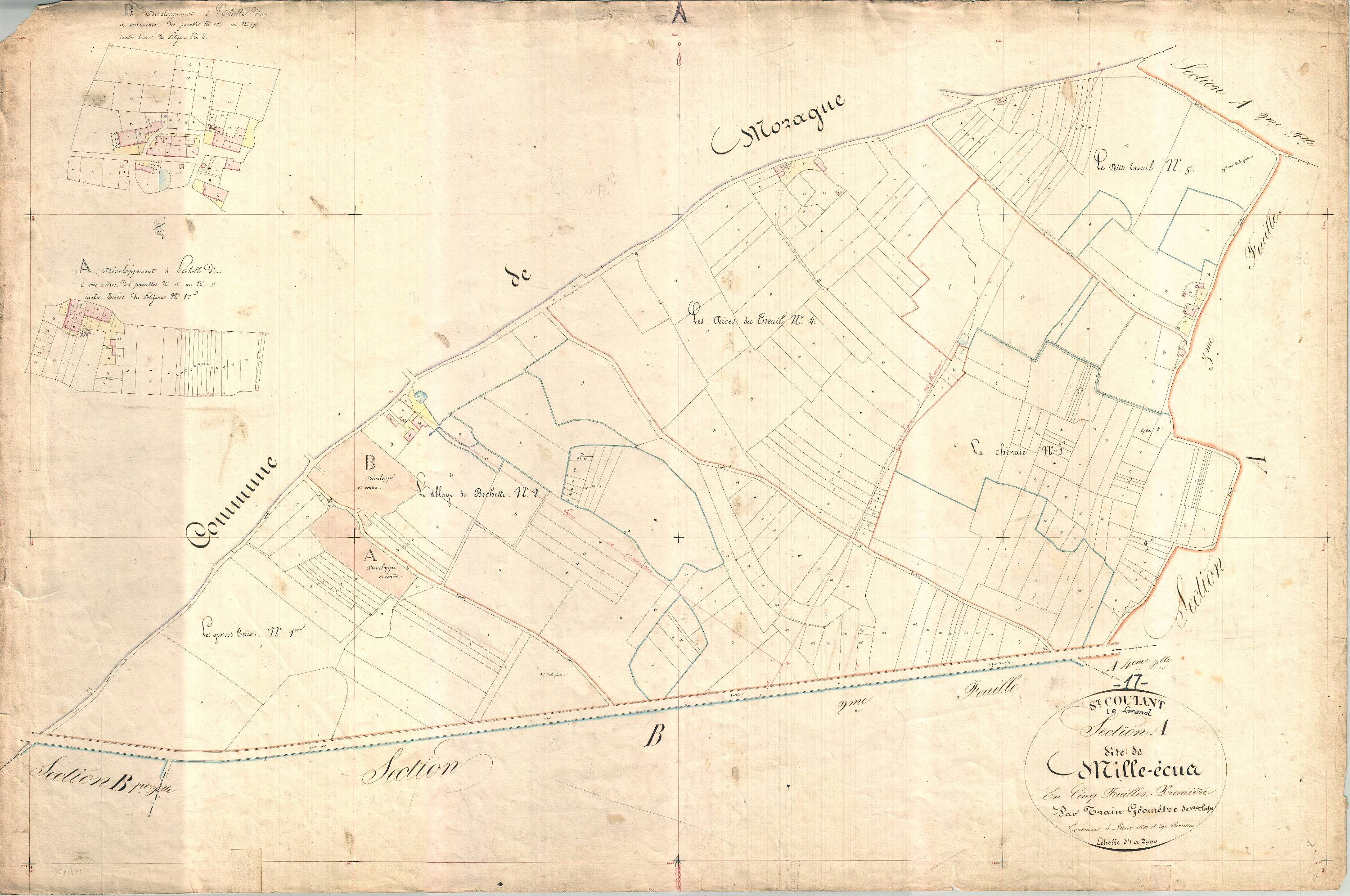 Saint-Coutant-le-Grand - Section A1 dite des Milles écus.