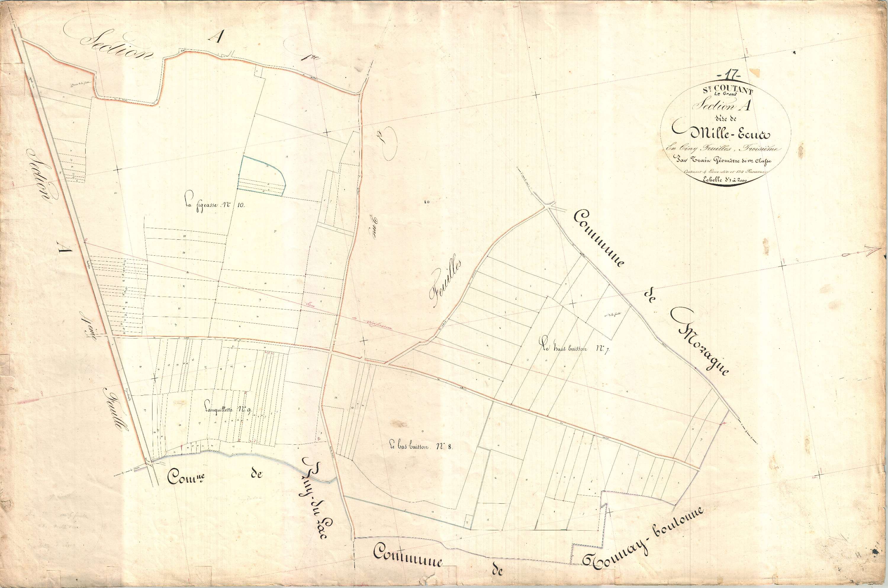 Saint-Coutant-le-Grand - Section A3 dite des Milles écus.