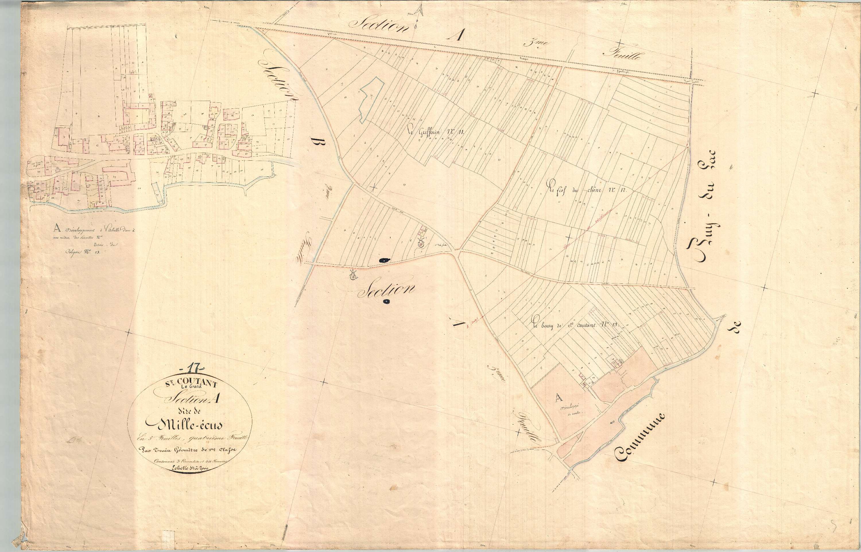Saint-Coutant-le-Grand - Section A4 dite des Milles écus.