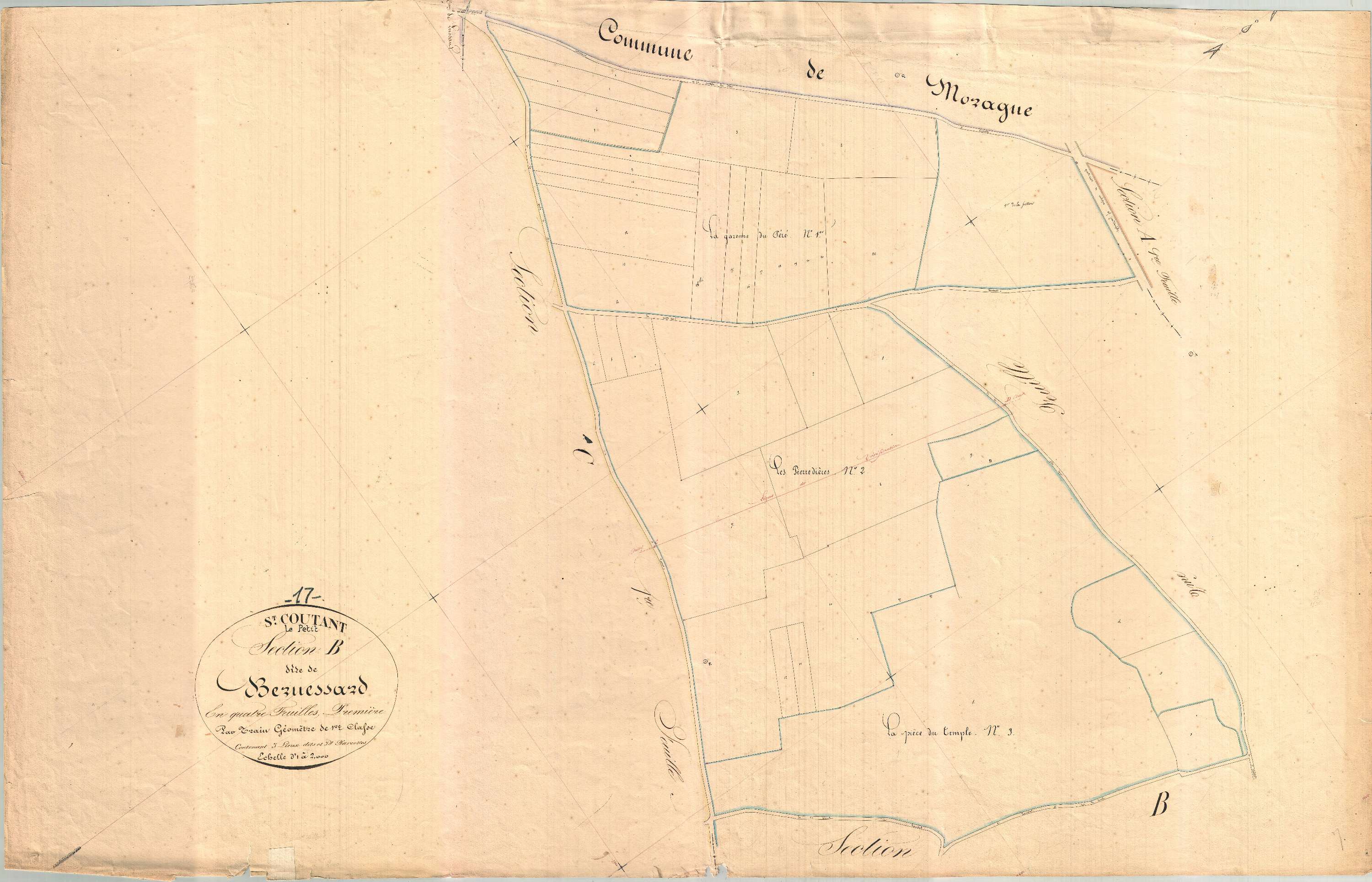 Saint-Coutant-le-Grand - Section B1 dite de Bernessard.