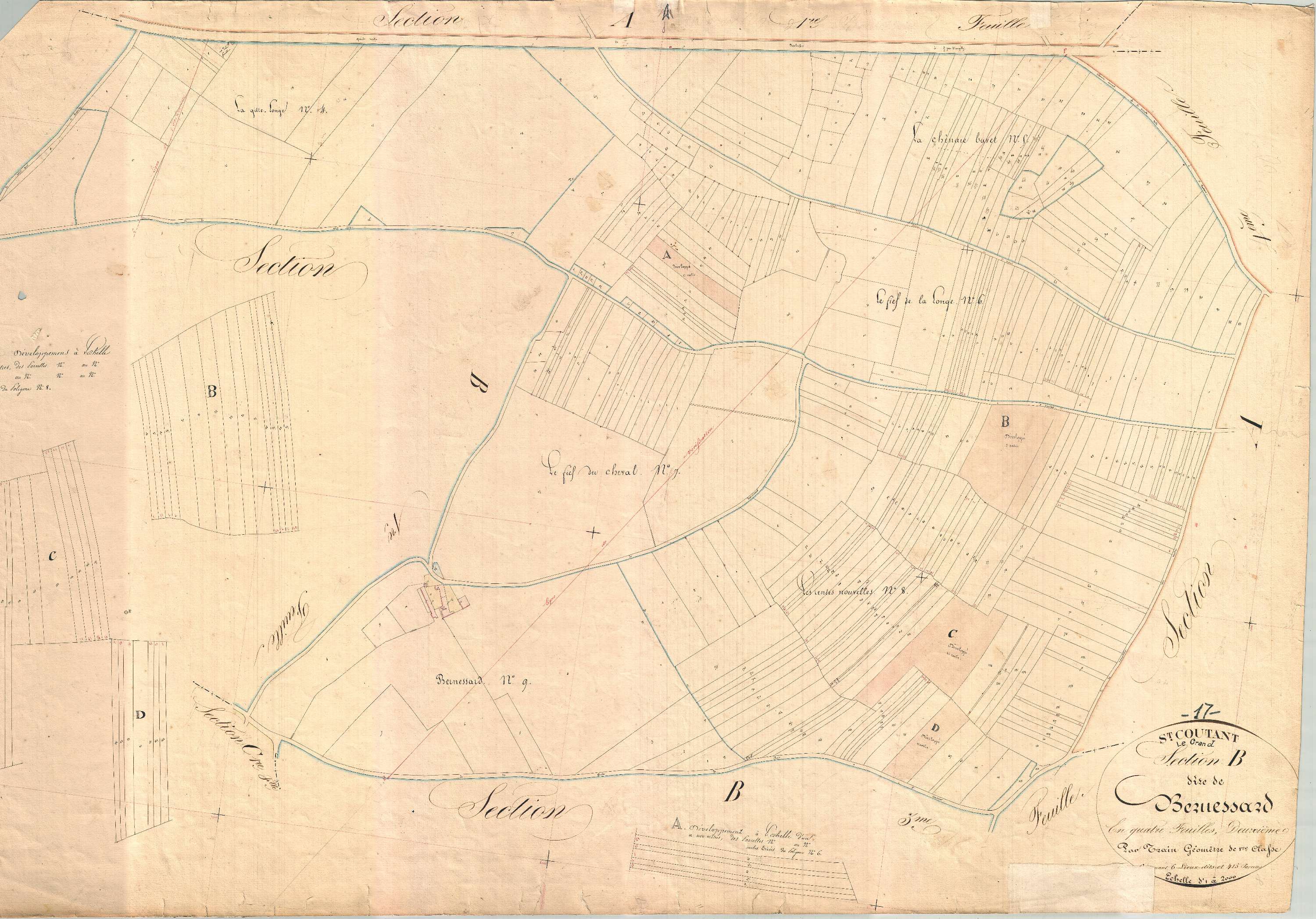 Saint-Coutant-le-Grand - Section B2 dite de Bernessard.