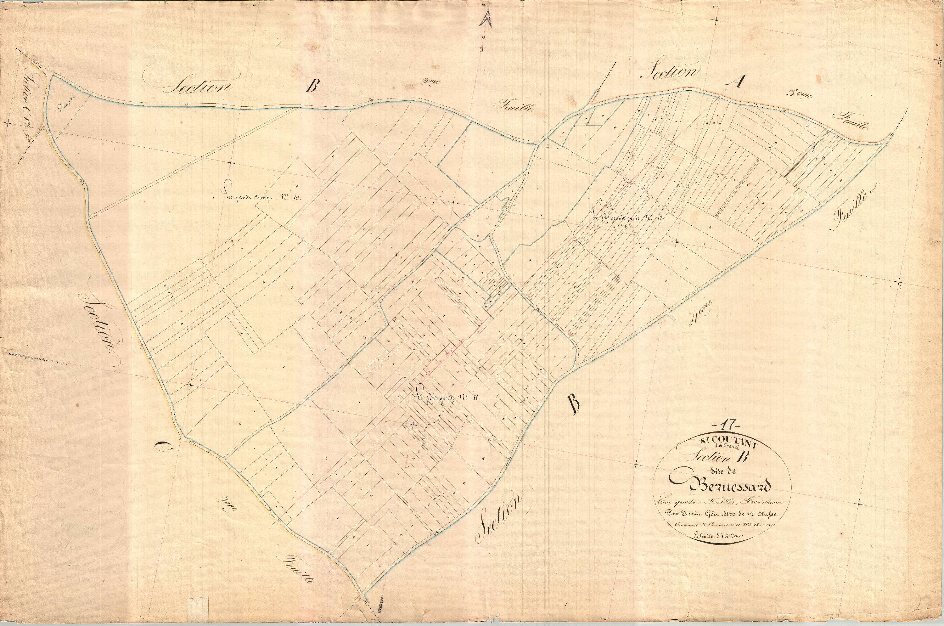 Saint-Coutant-le-Grand - Section B3 dite de Bernessard.