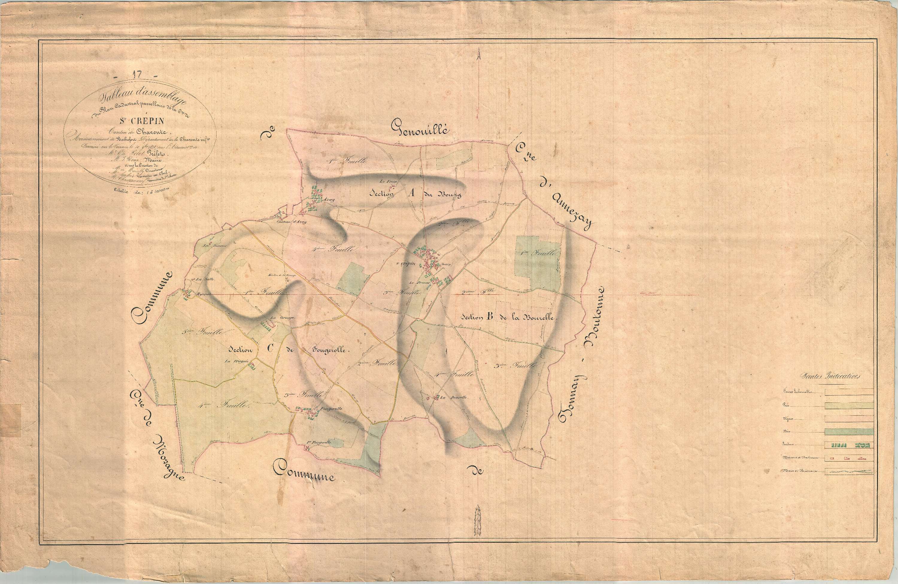 Saint-Crépin - Tableau d'assemblage.