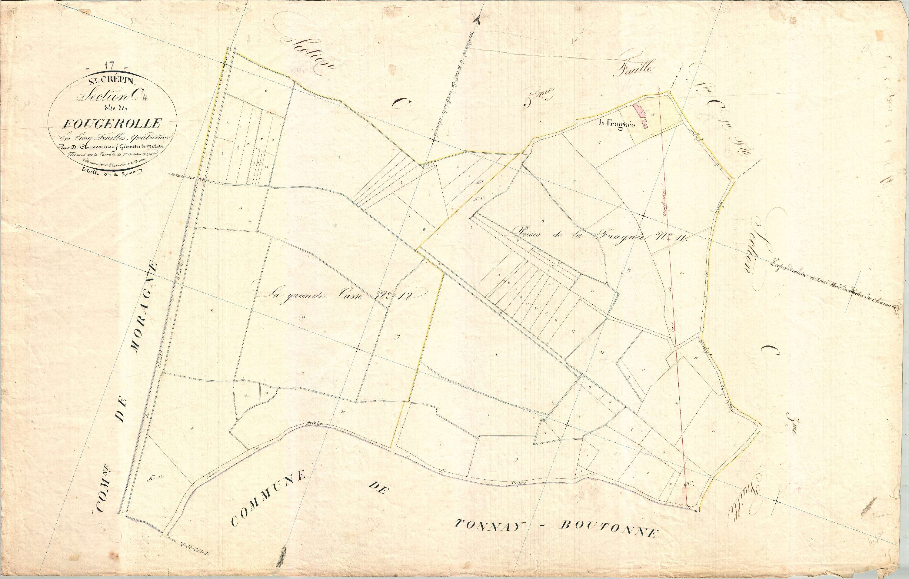 Saint-Crépin - Section C4 dite de Fougerolle.