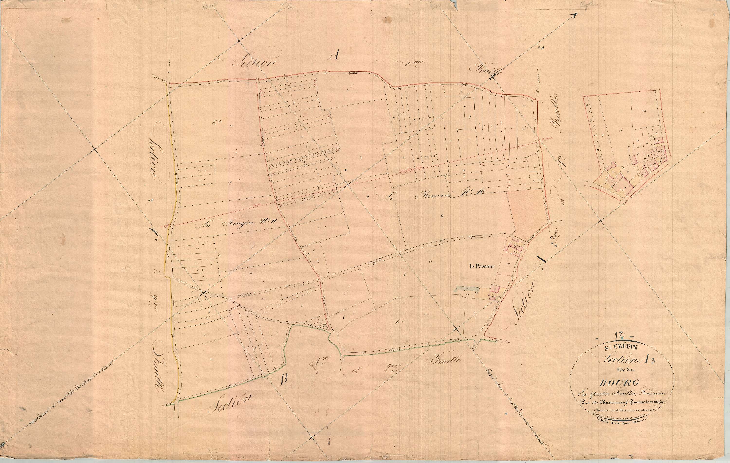 Saint-Crépin - Section A3 dite du Bourg.
