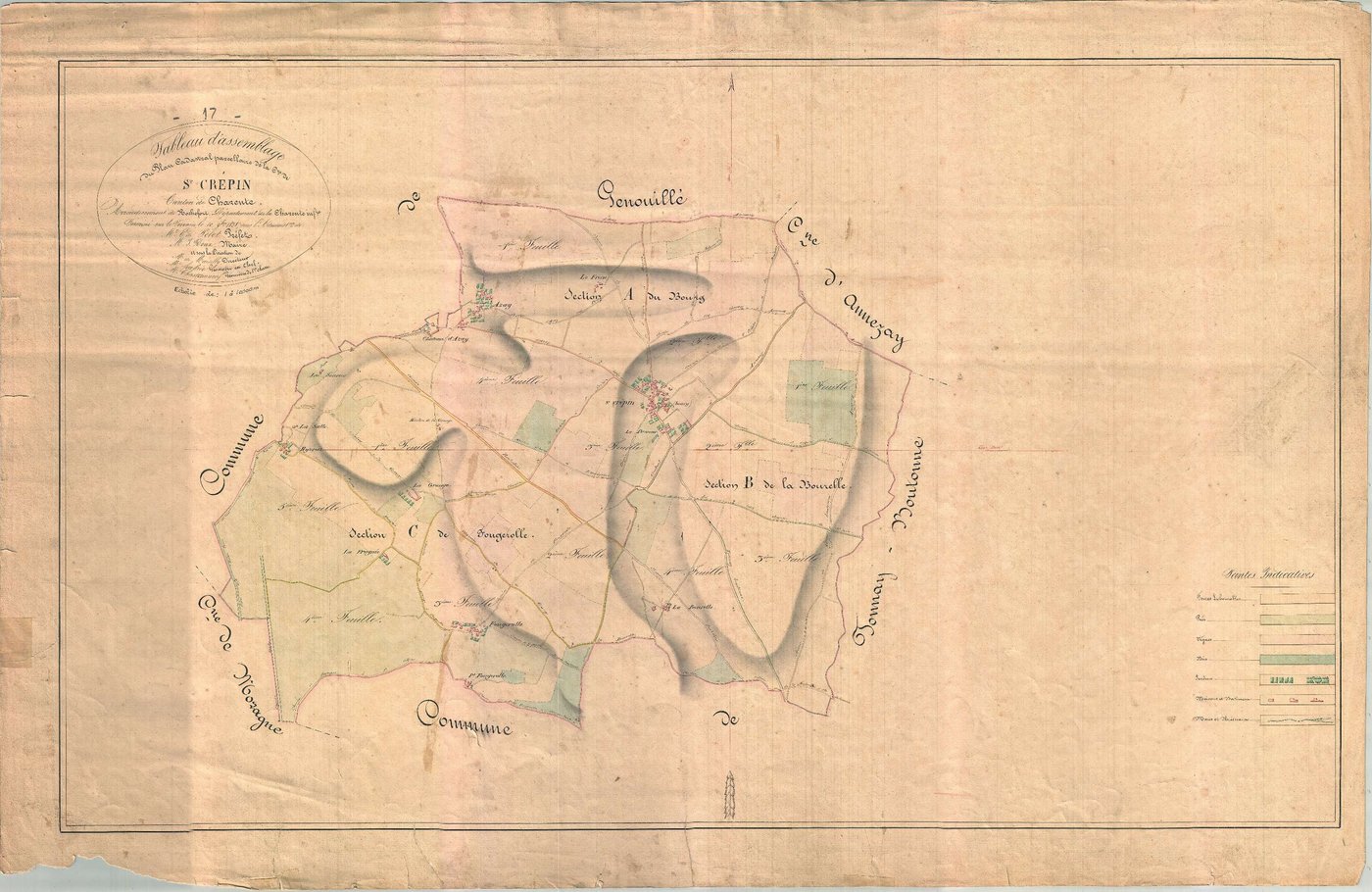Saint-Crépin - Tableau d'assemblage.