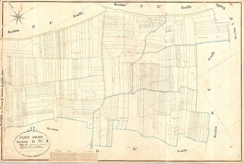 Saint-Denis-d'Oléron - Section D2 dite des Moulins des Menonnières.