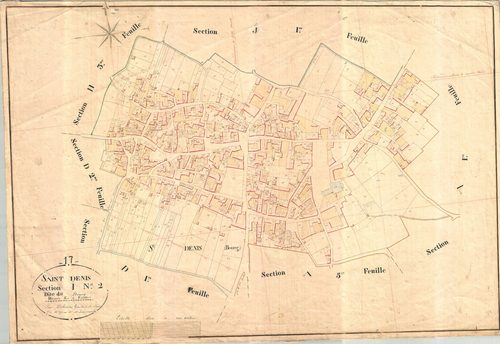 Saint-Denis-d'Oléron - Section I2 dite du Bourg.