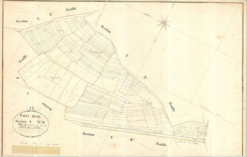 Saint-Denis-d'Oléron - Section A4 dite des Moulins des Combes.