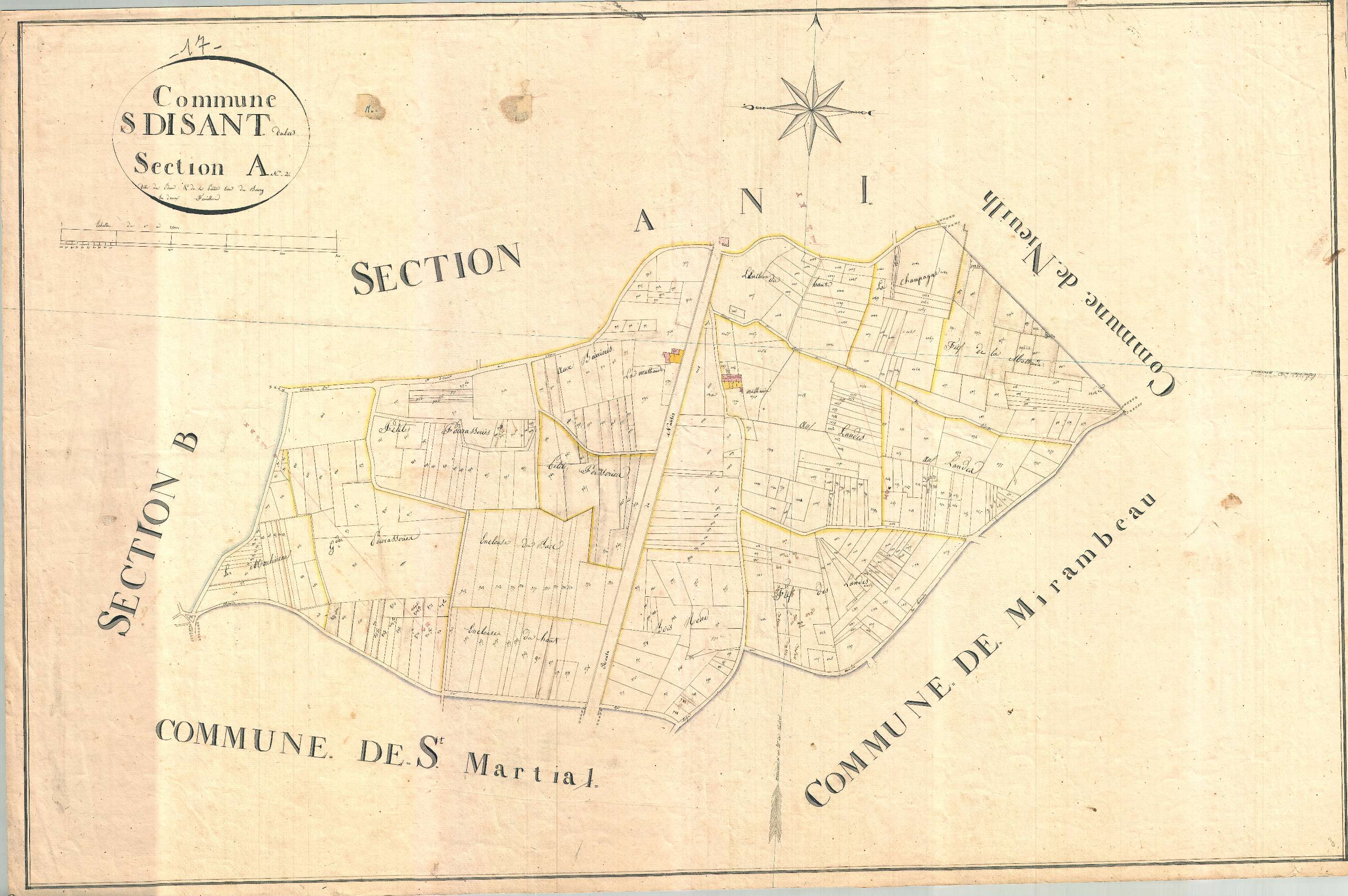 Saint-Dizant-du-Bois - Section A2 dite du Pérou.