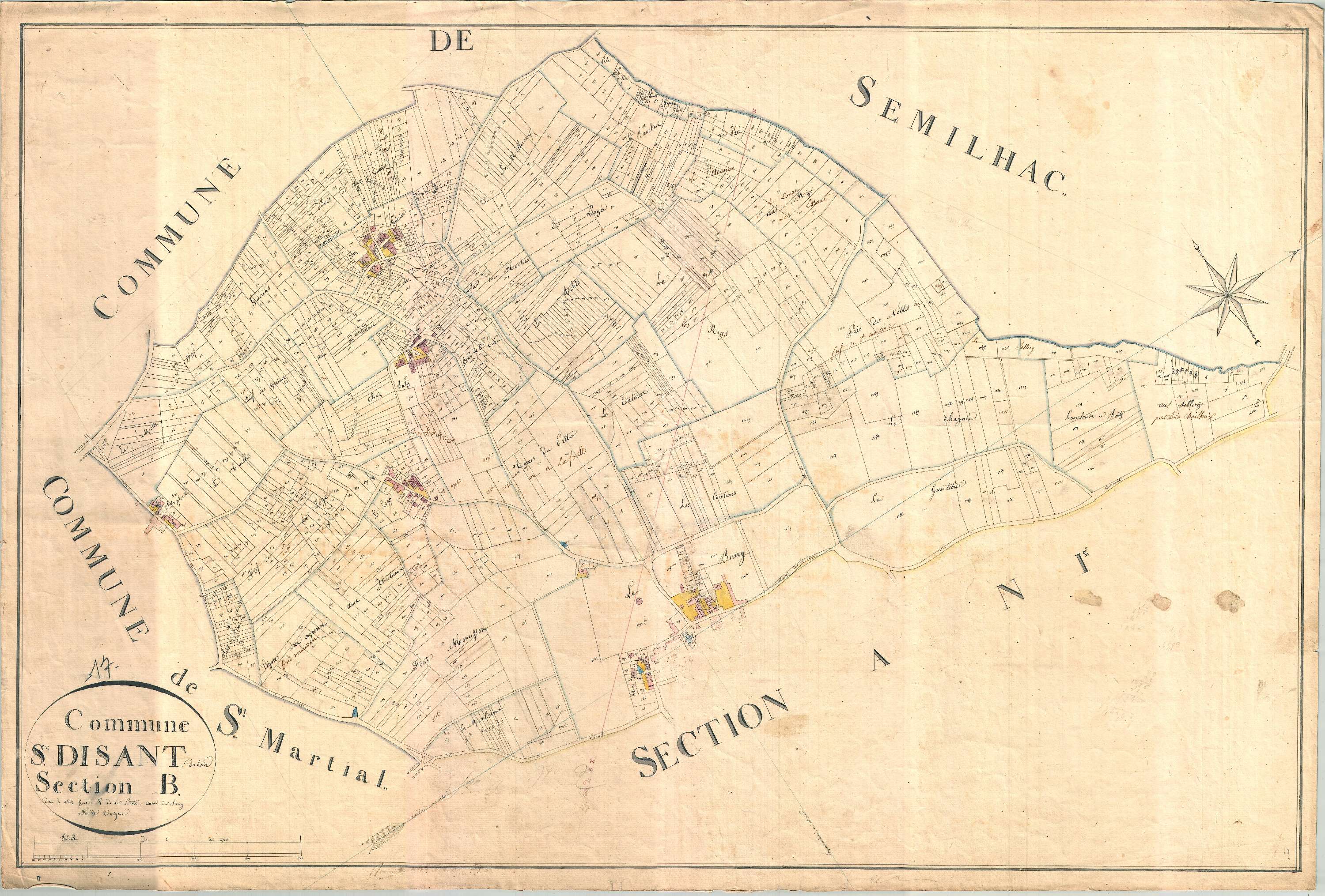 Saint-Dizant-du-Bois - Section B dite de chez Guérin.