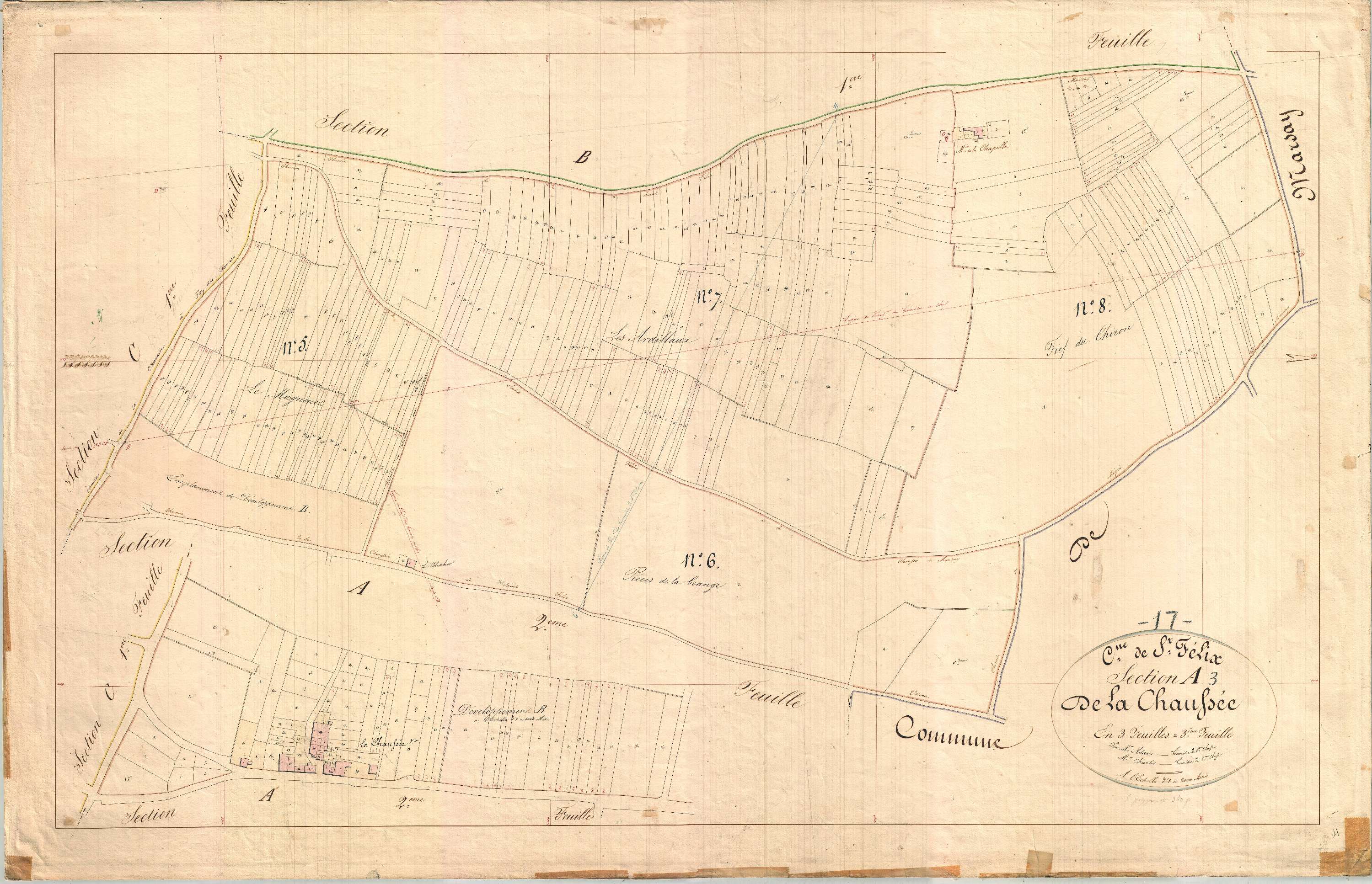 Saint-Félix - Section A3 dite de la Chaussée.