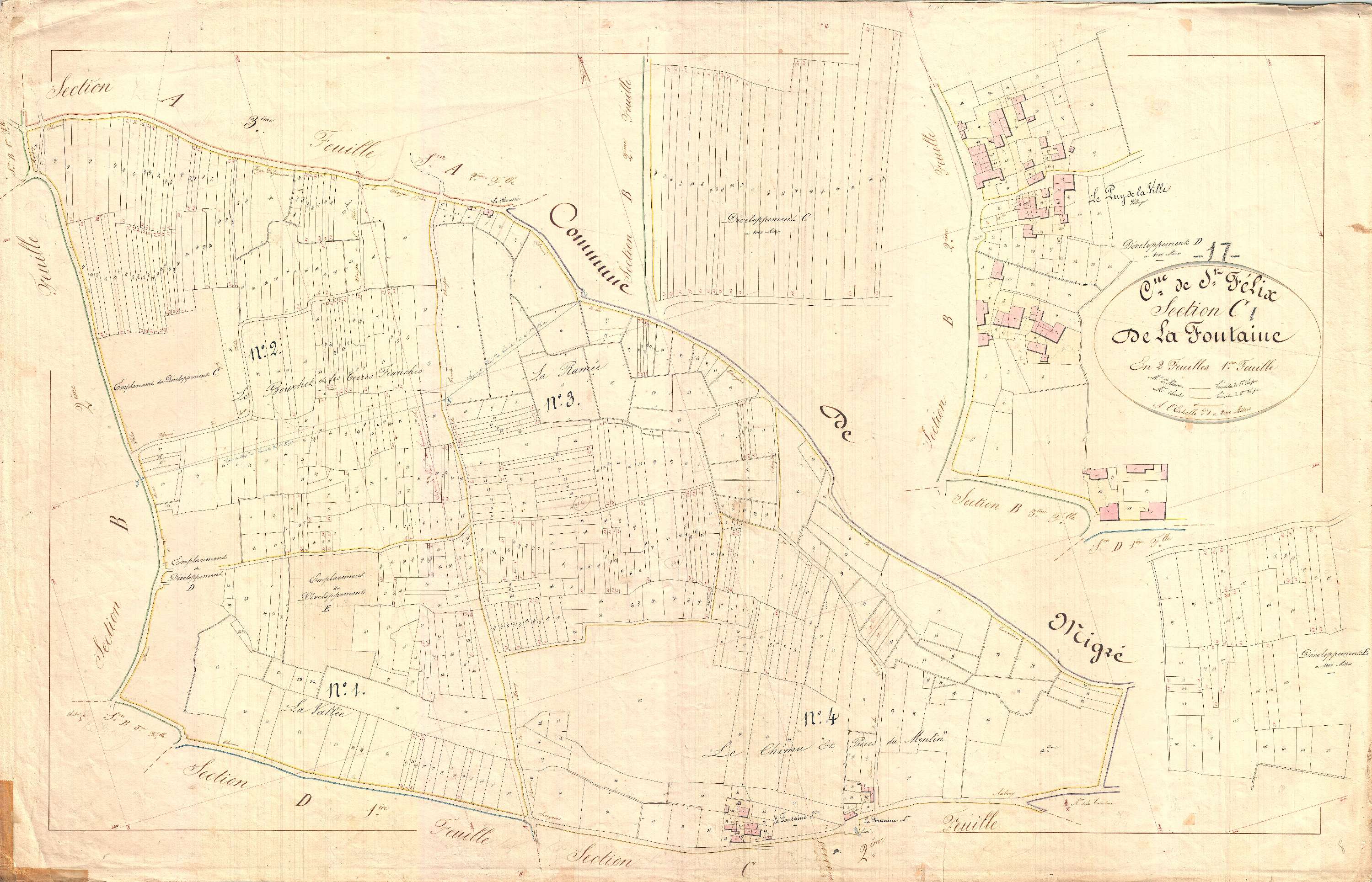 Saint-Félix - Section C1 dite de la Fontaine.