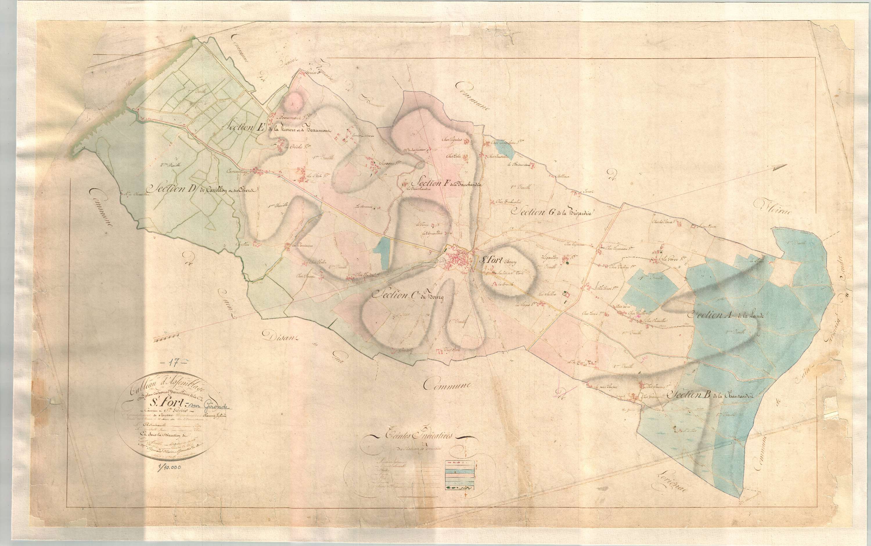 Saint-Fort-sur-Gironde - Tableau d'assemblage.