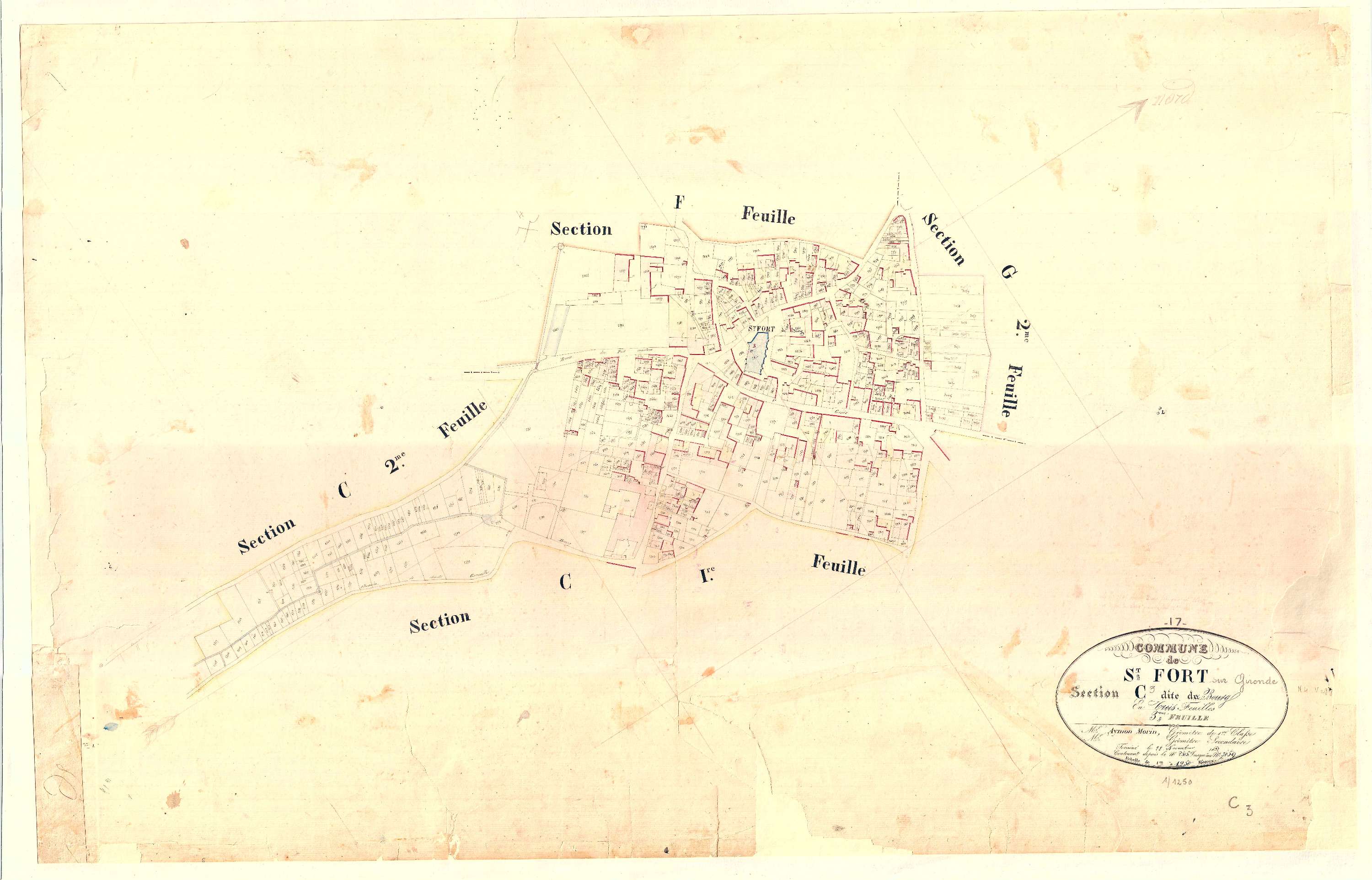 Saint-Fort-sur-Gironde - Section C3 dite du Bourg.