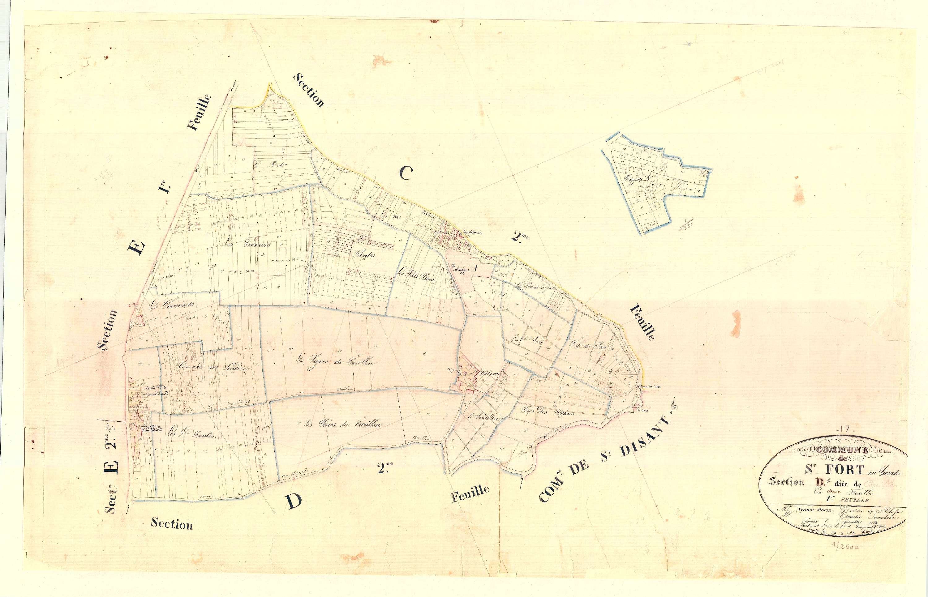 Saint-Fort-sur-Gironde - Section D1 dite du Carillon.