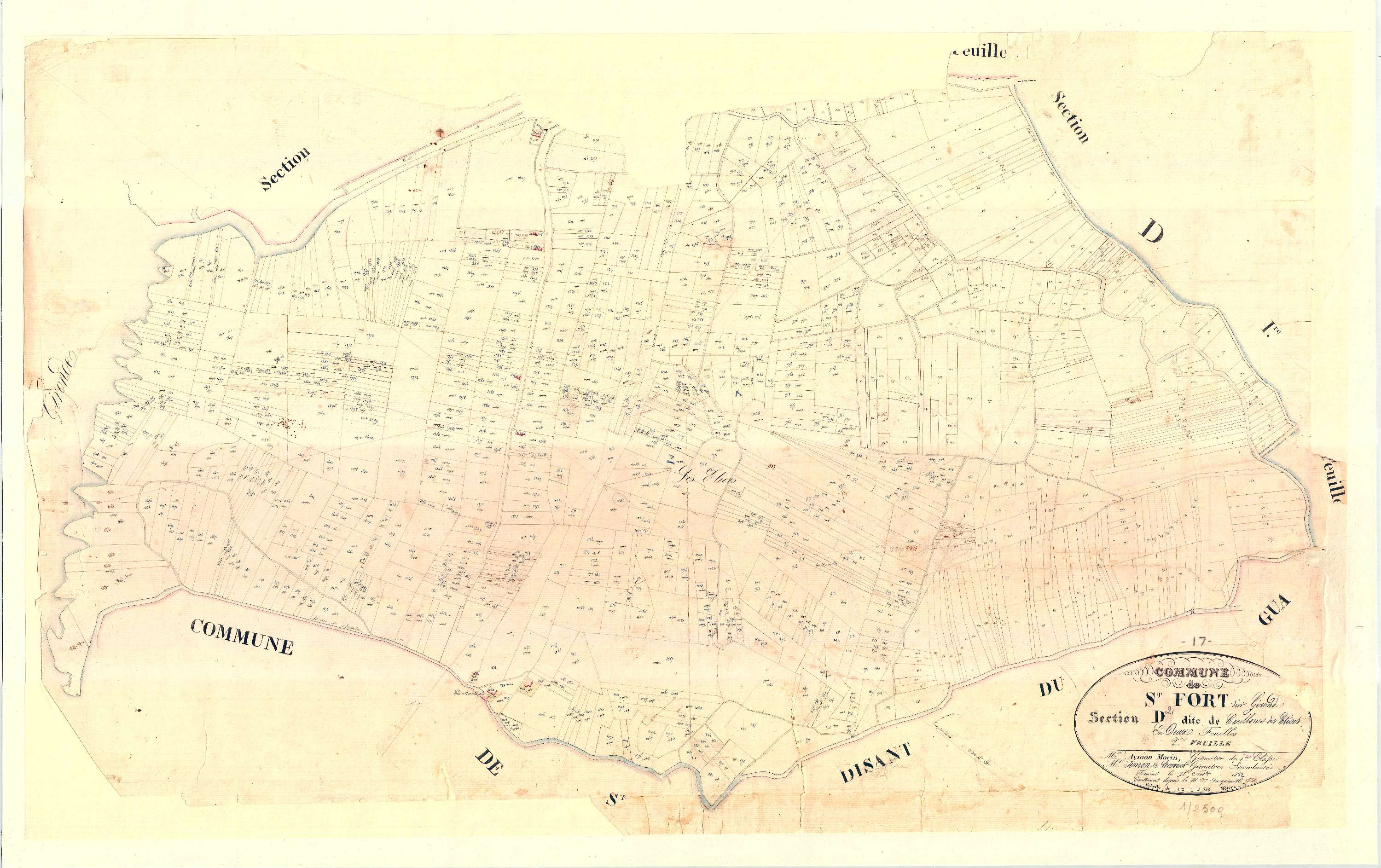 Saint-Fort-sur-Gironde - Section D2 dite du Carillon.