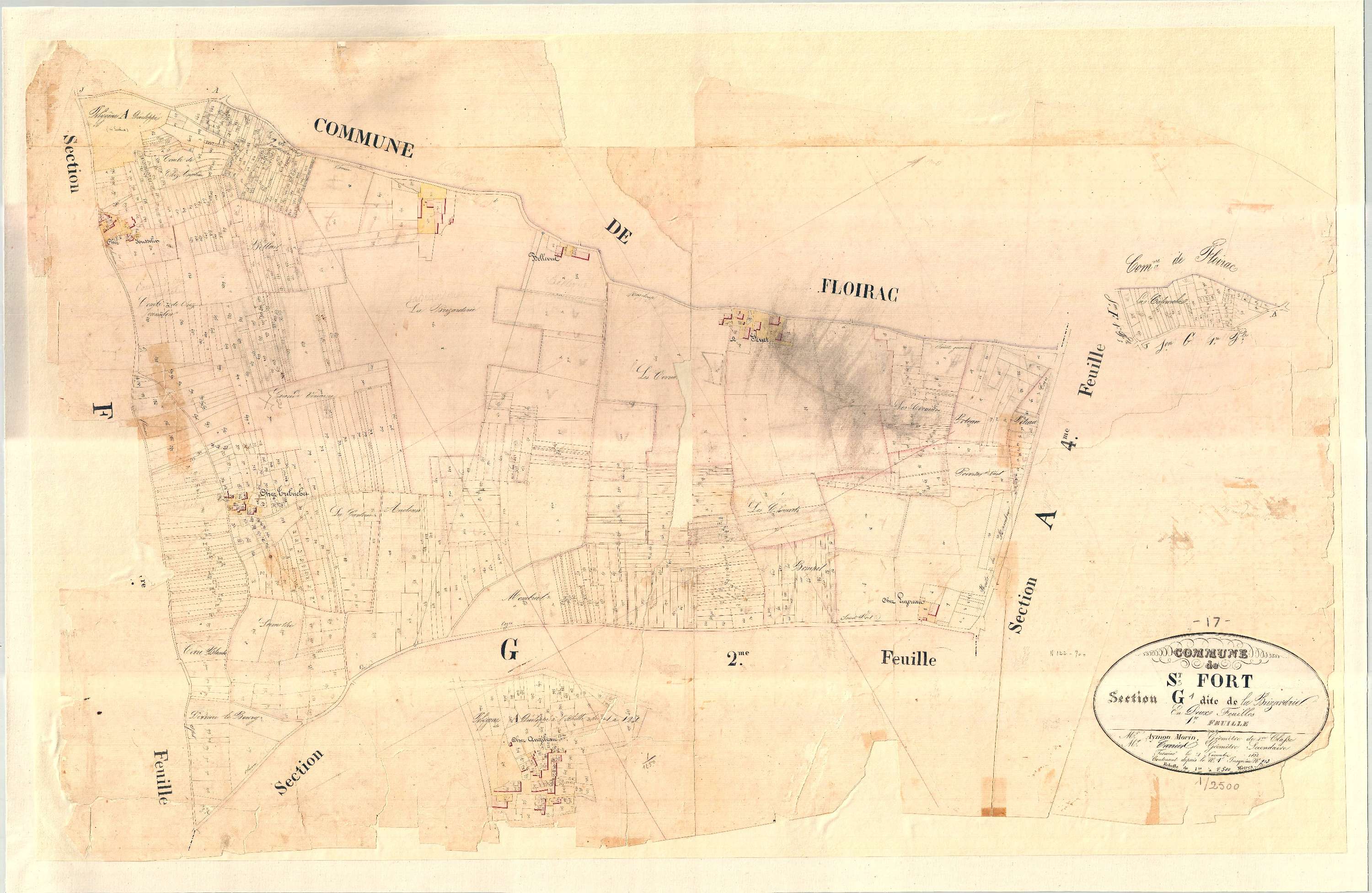 Saint-Fort-sur-Gironde - Section G1 dite de la Brizardrie.