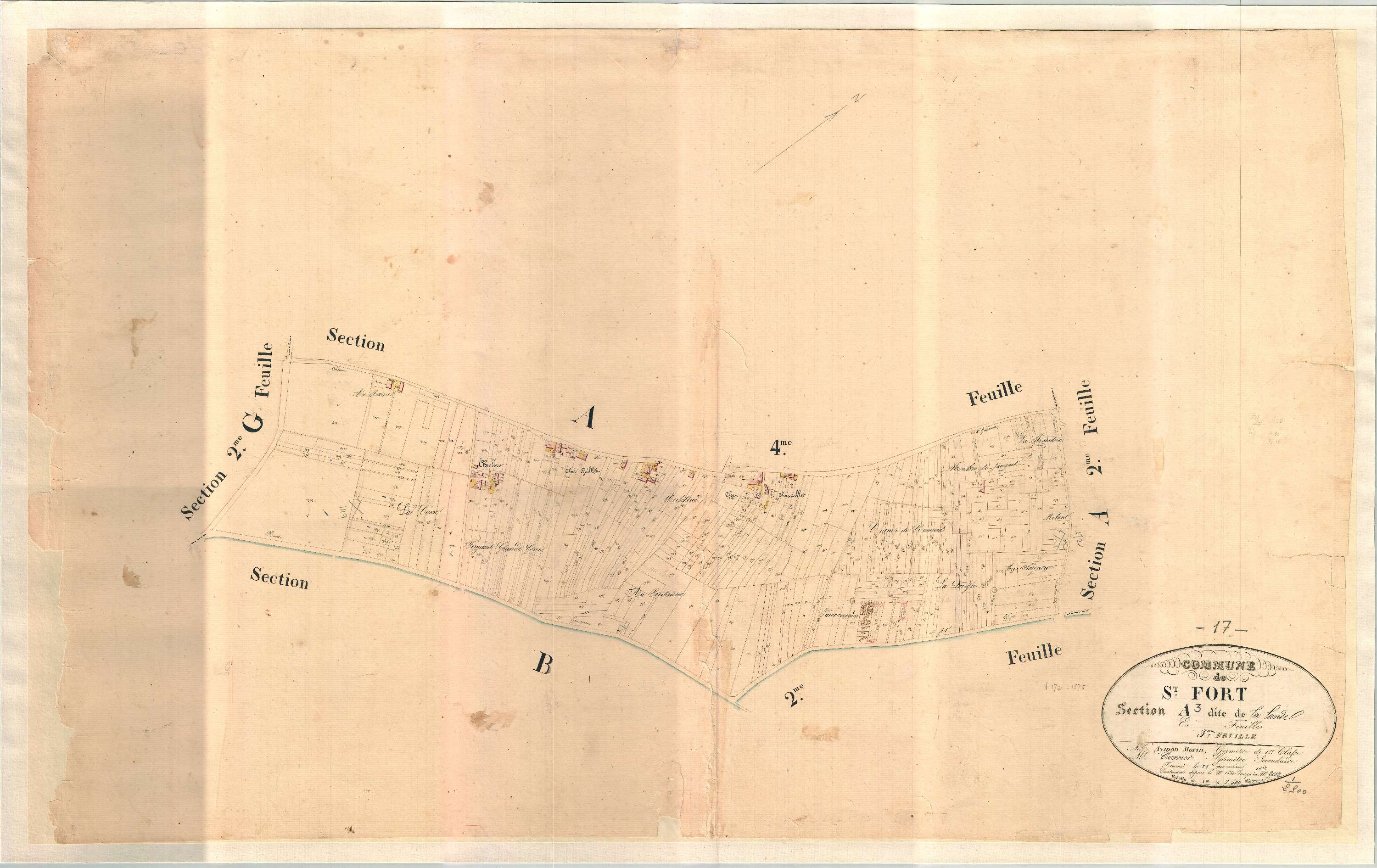 Saint-Fort-sur-Gironde - Section A3 dite de la Lande.