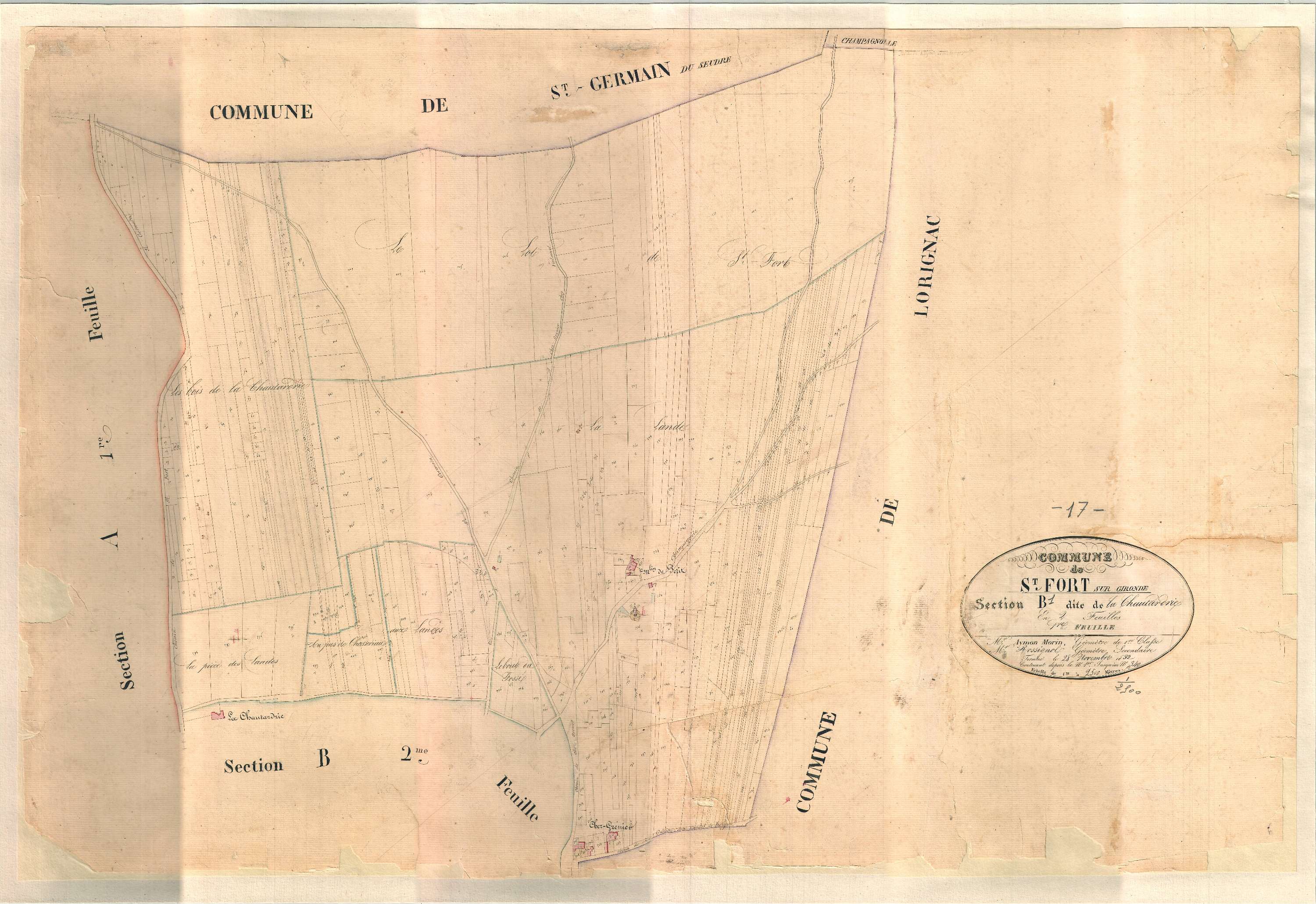 Saint-Fort-sur-Gironde - Section B1 dite de la Chautardrie.